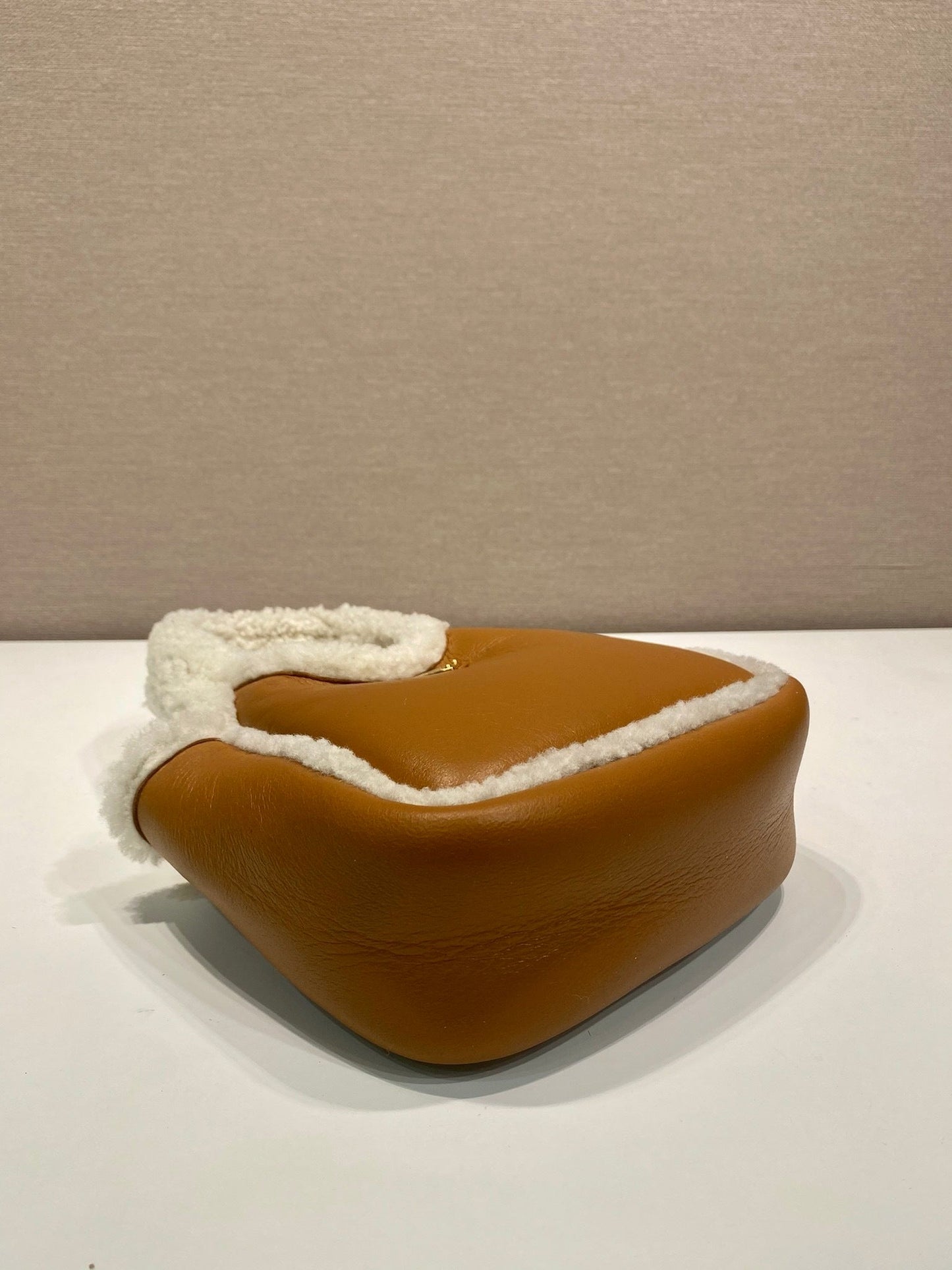 Prada mini shearling handbag