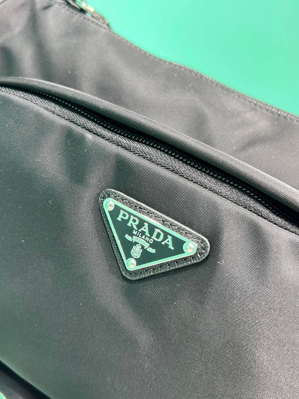 Prada medium Re-Nylon and Saffiano leather shoulder bag