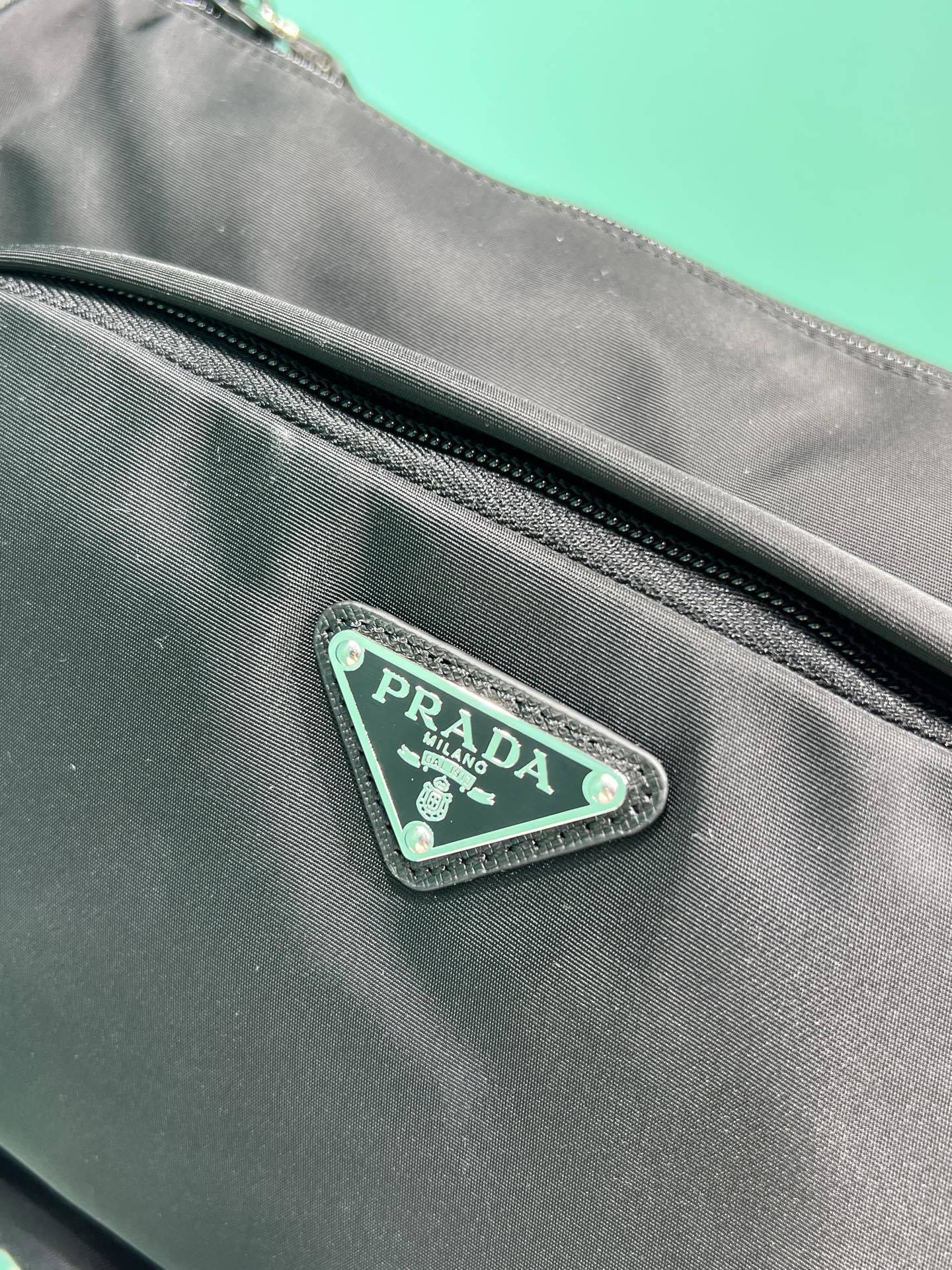 Prada medium Re-Nylon and Saffiano leather shoulder bag