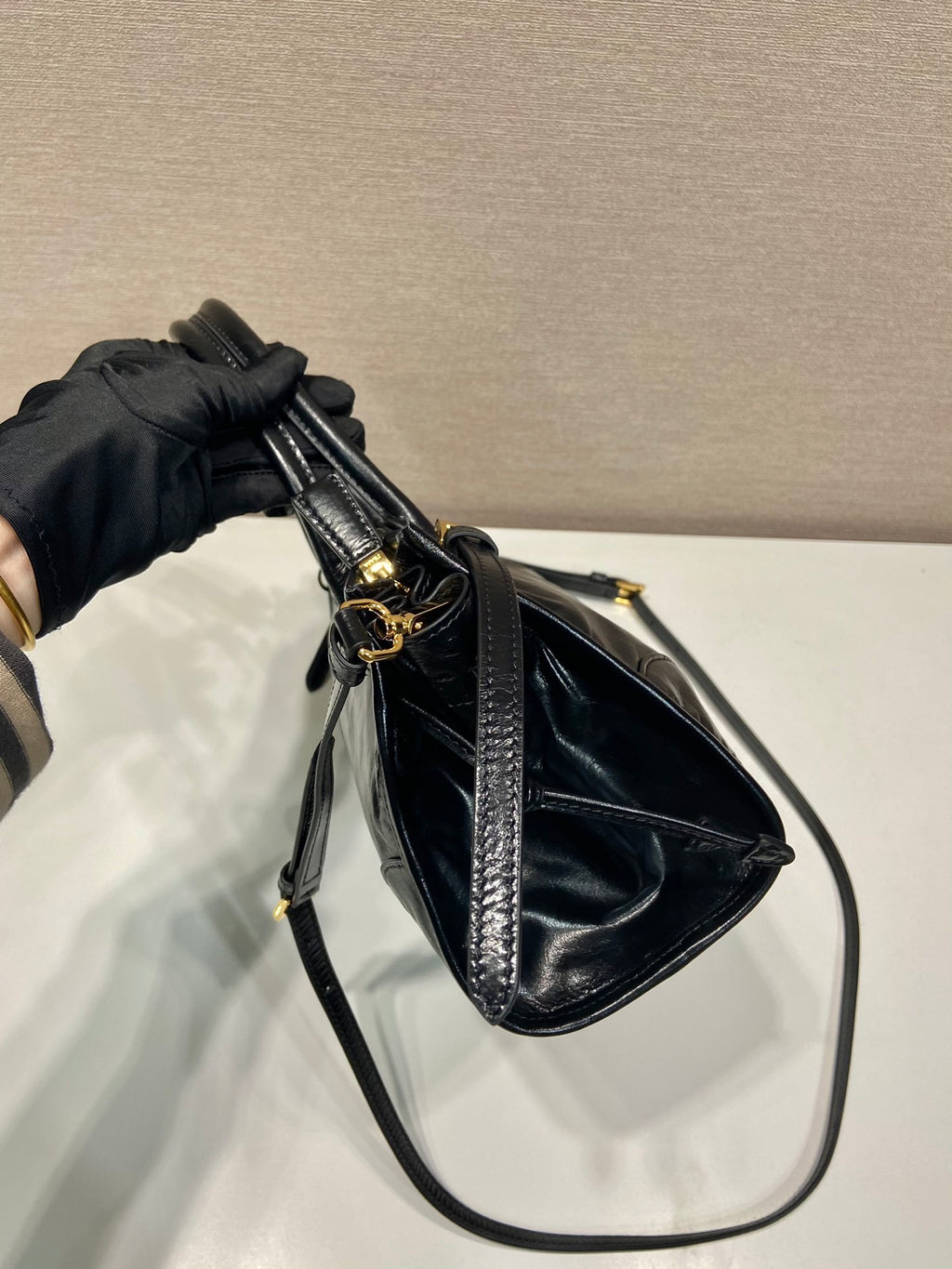 Prada Bonnie medium leather handbag
