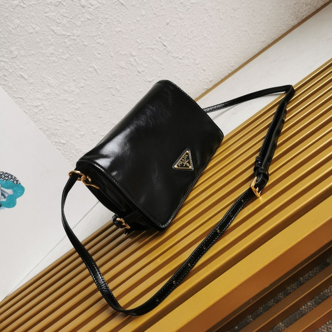 Prada leather shoulder bag