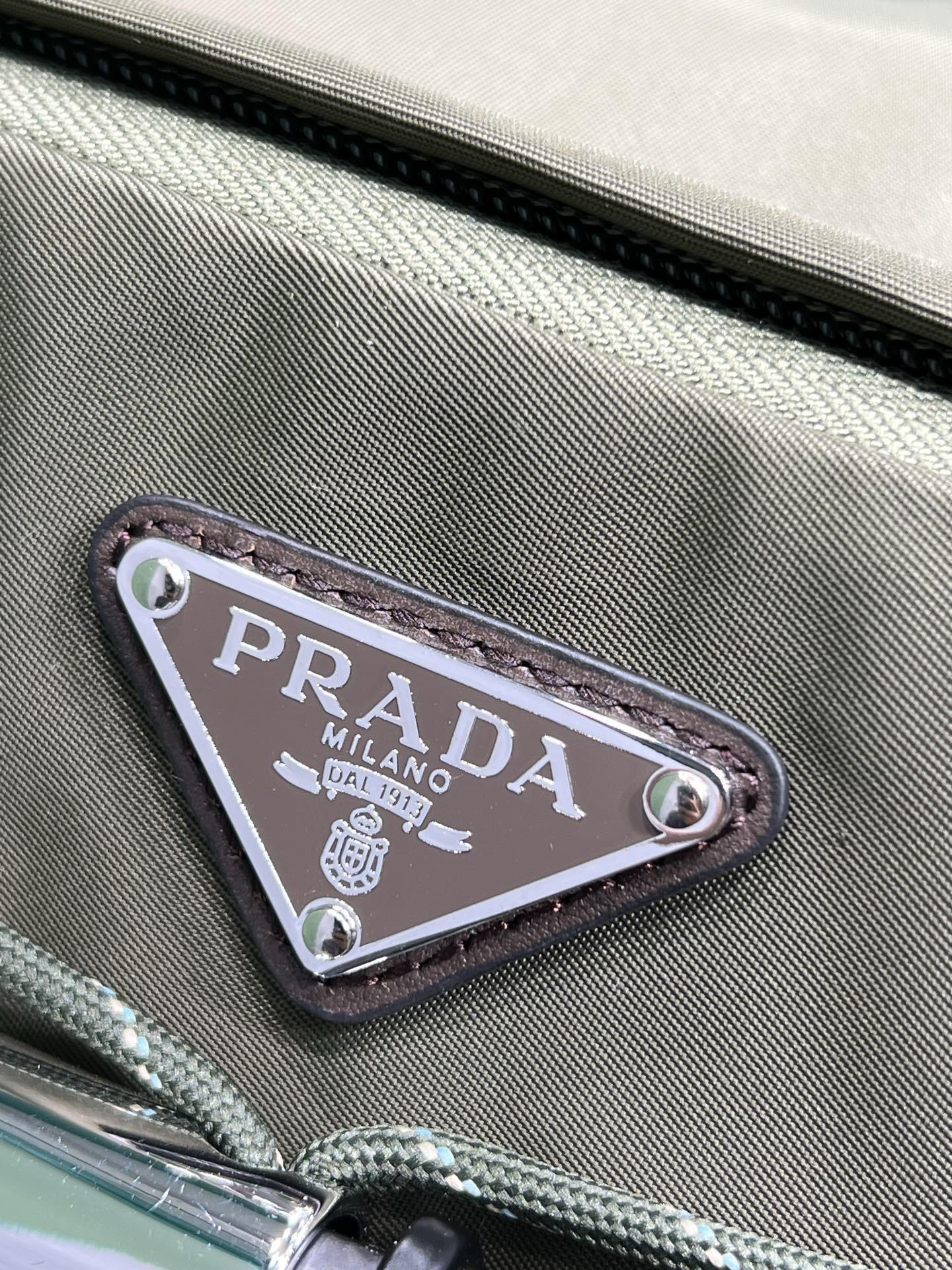 Prada Speedrock Re-Nylon and leather shoulder bag