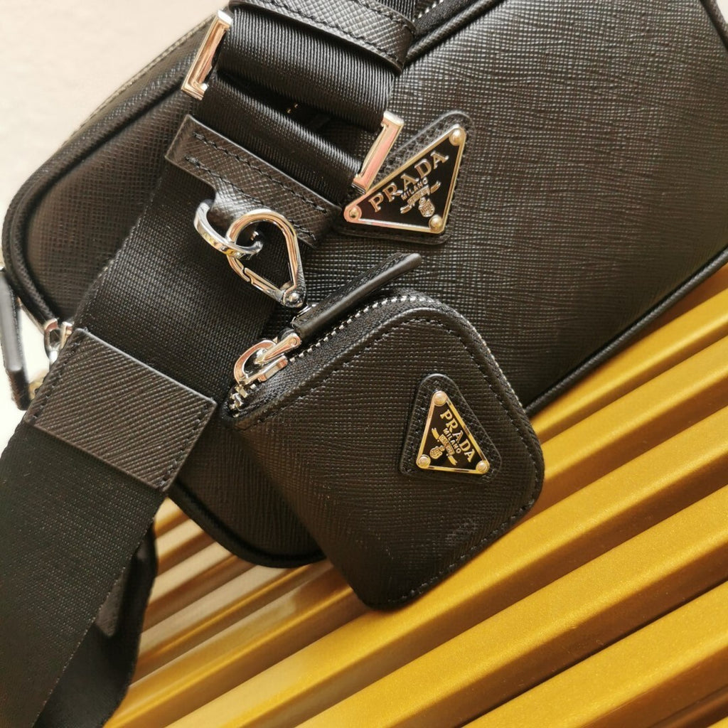 Prada saffiano leather shoulder bag