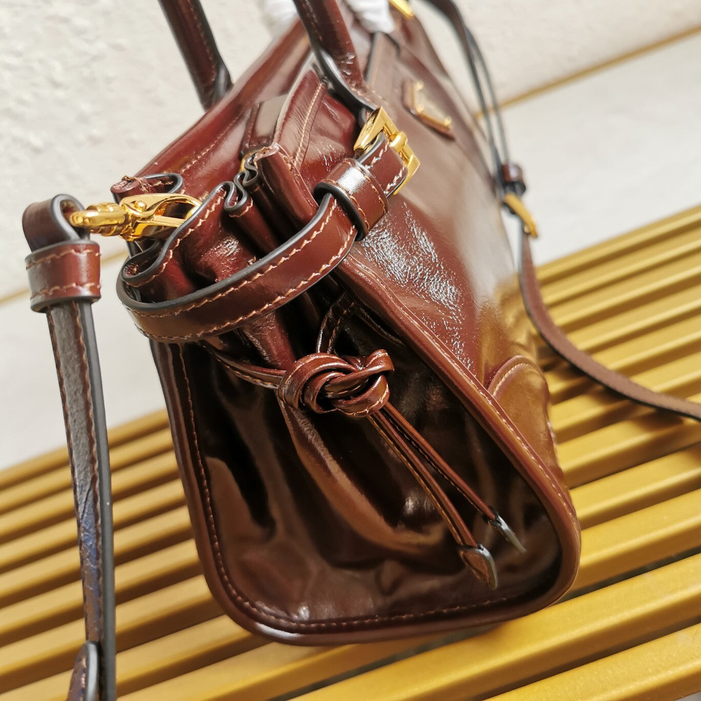 Prada Bonnie medium leather handbag