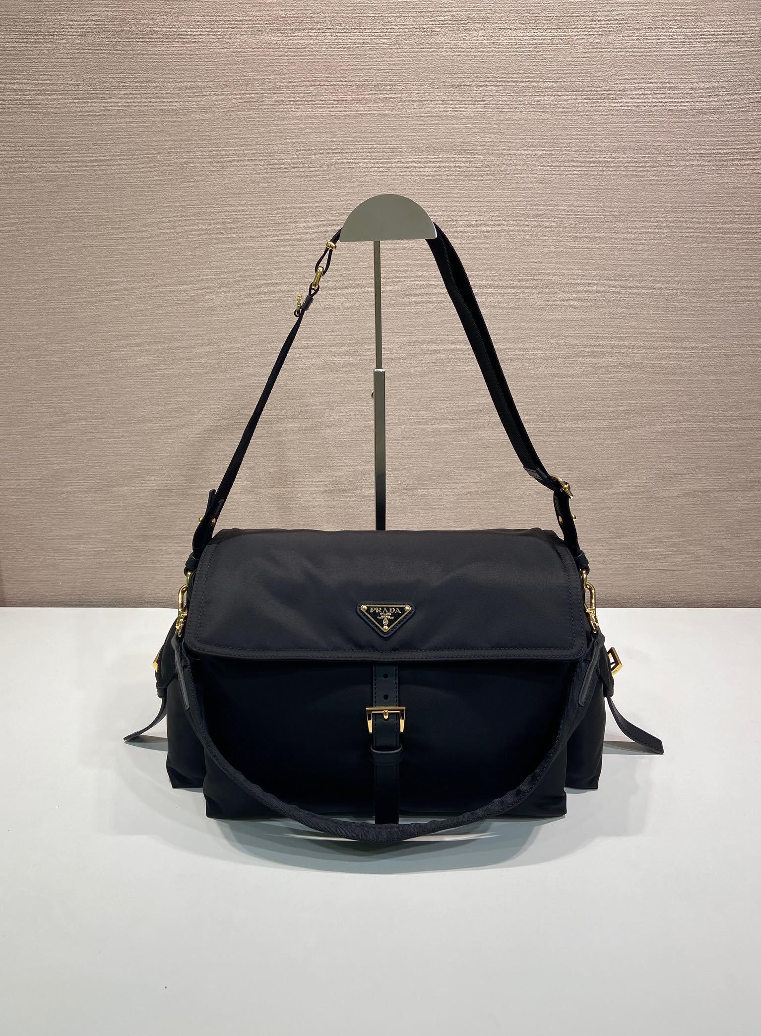 Prada Explore large Re-Nylon shoulder bag with flap