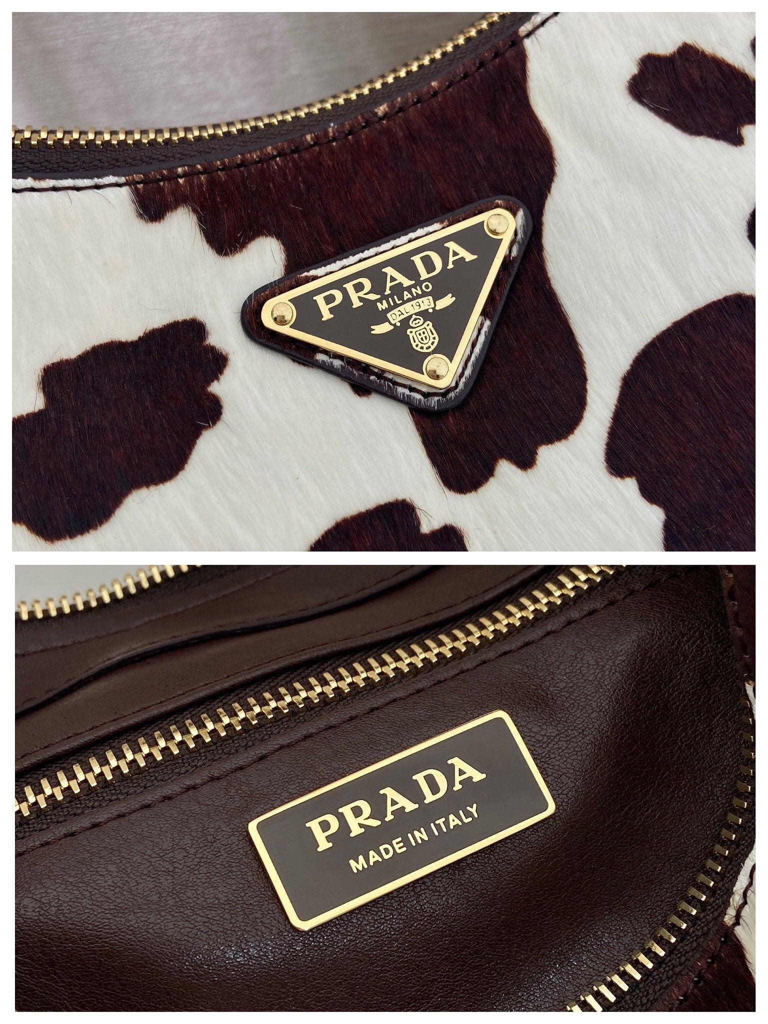 Prada Aimèe medium printed leather shoulder bag