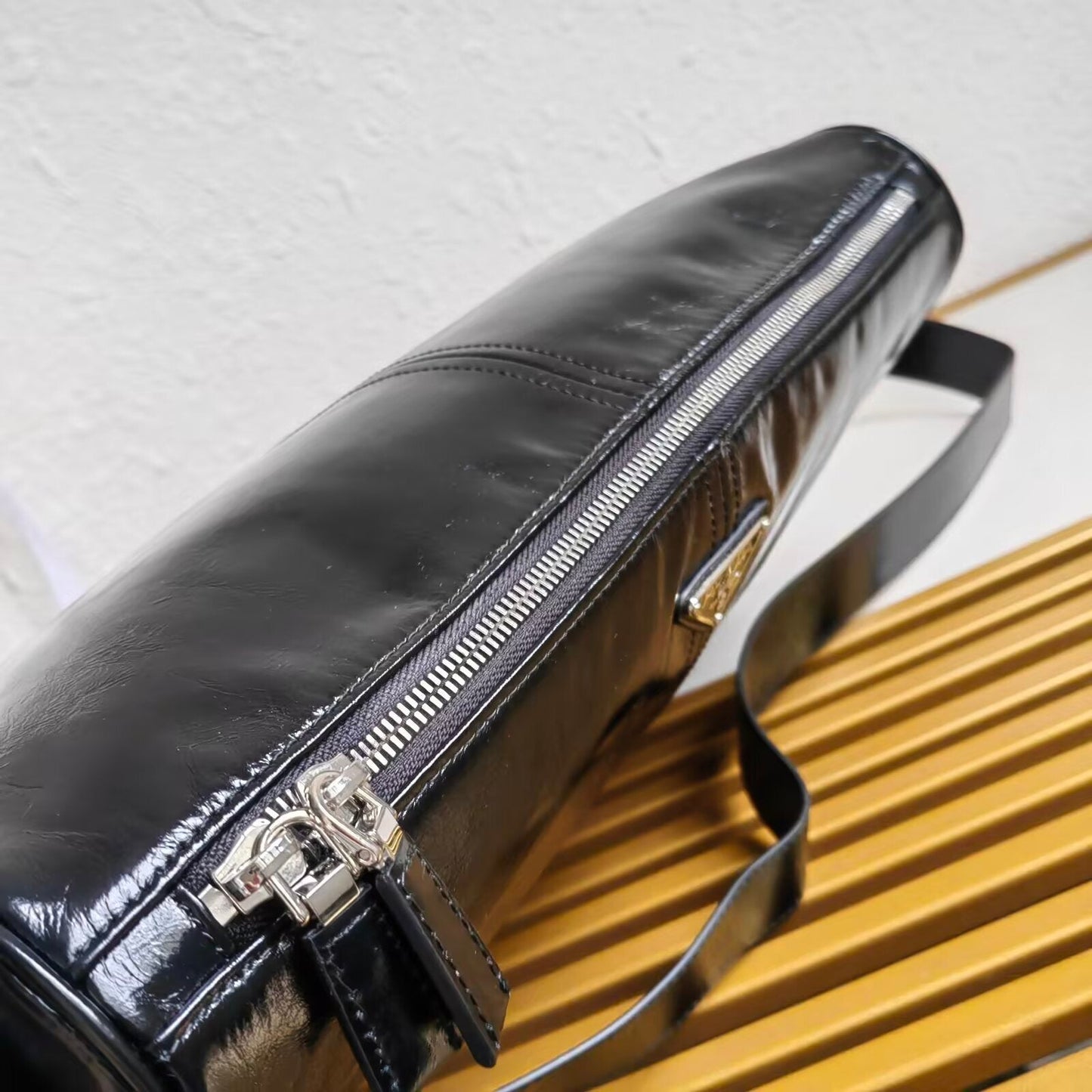 Prada leather shoulder bag