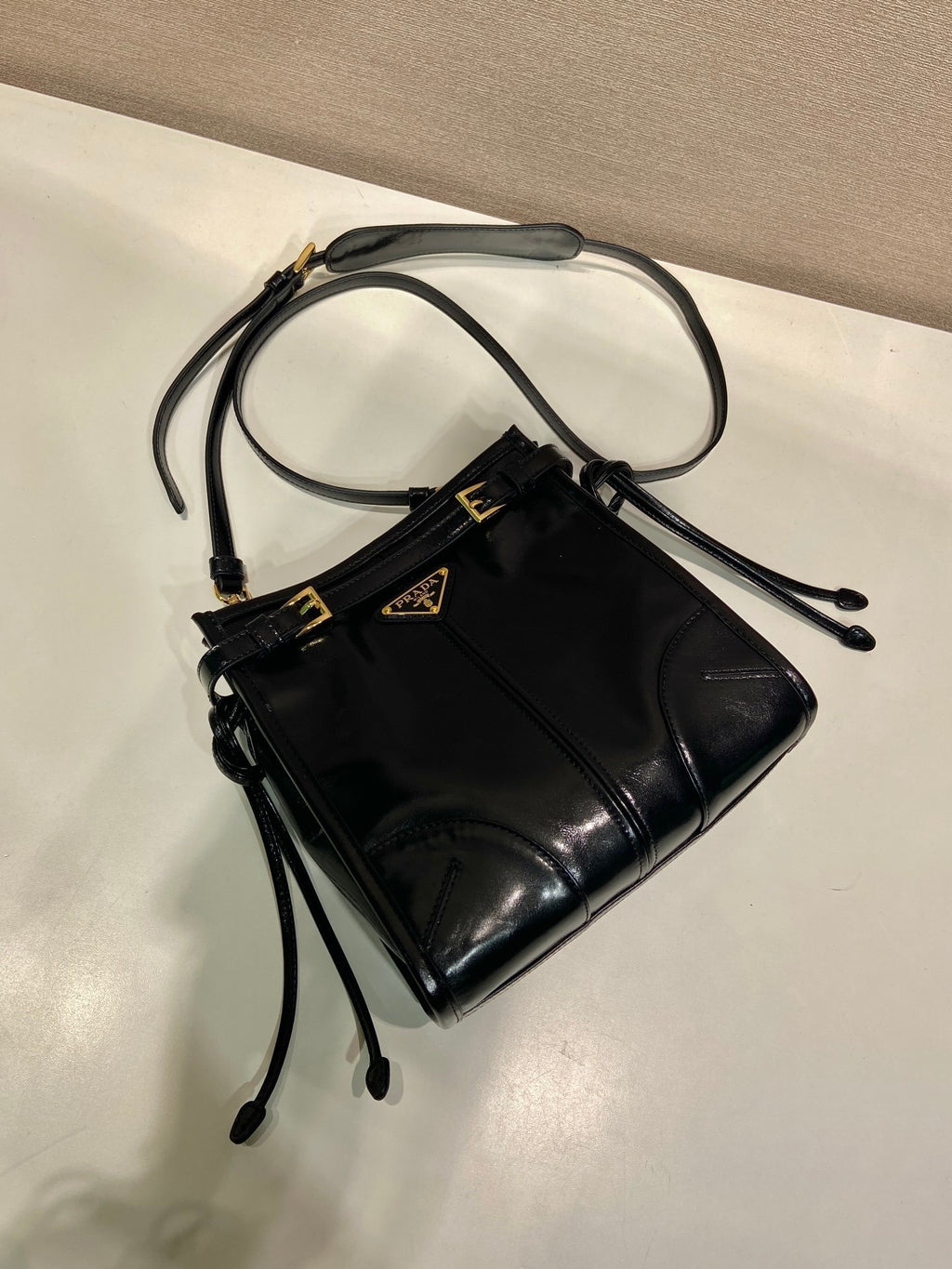 Prada Bonnie leather mini shoulder bag