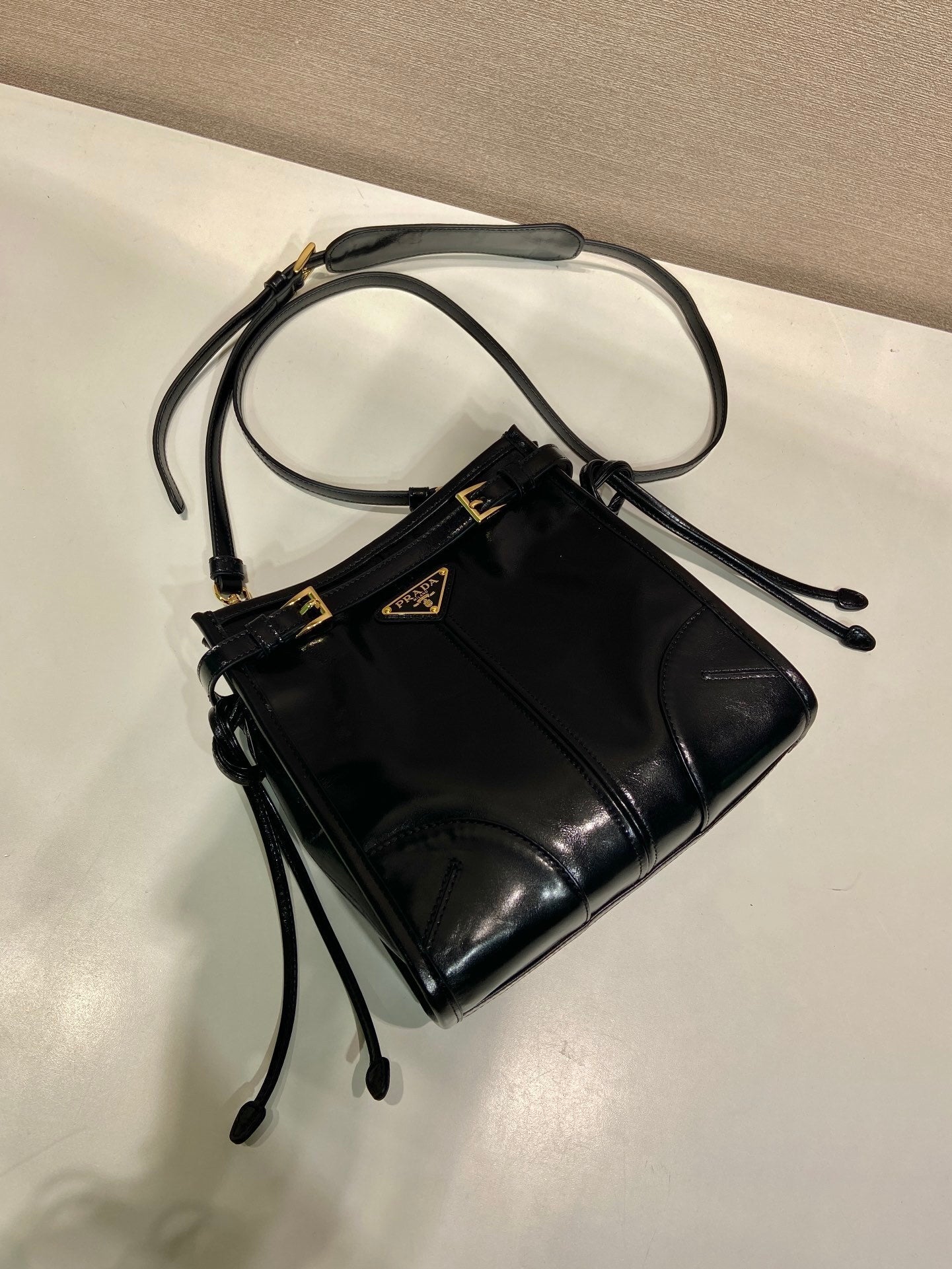 Prada Bonnie leather mini shoulder bag