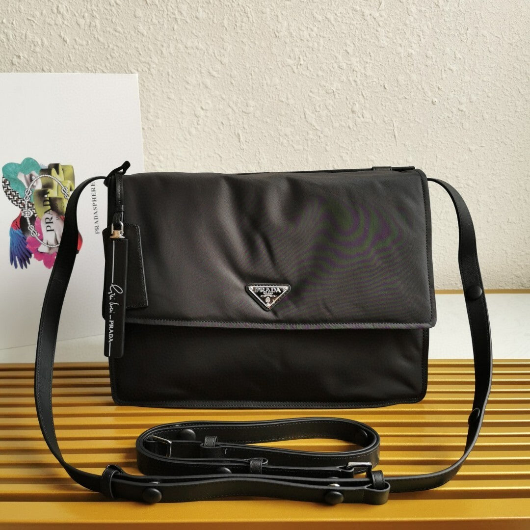 Prada Traveller large padded Re-Nylon shoulder bag
