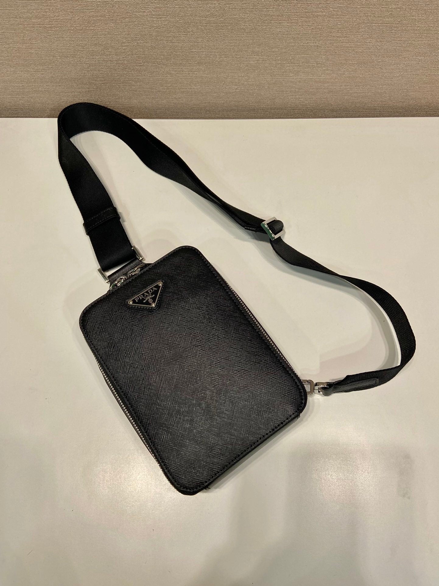 Prada Brique Saffiano leather bag