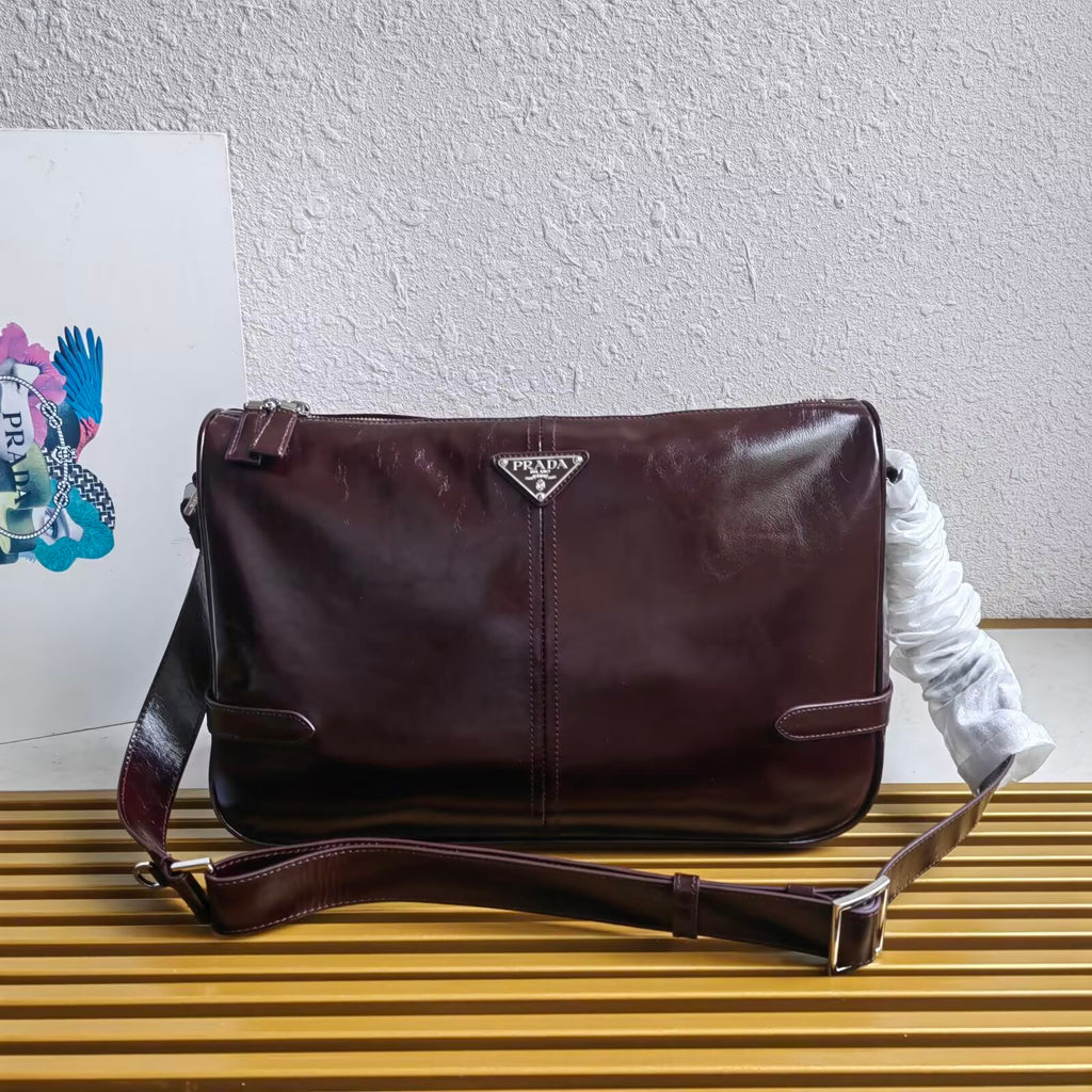 Prada leather shoulder bag