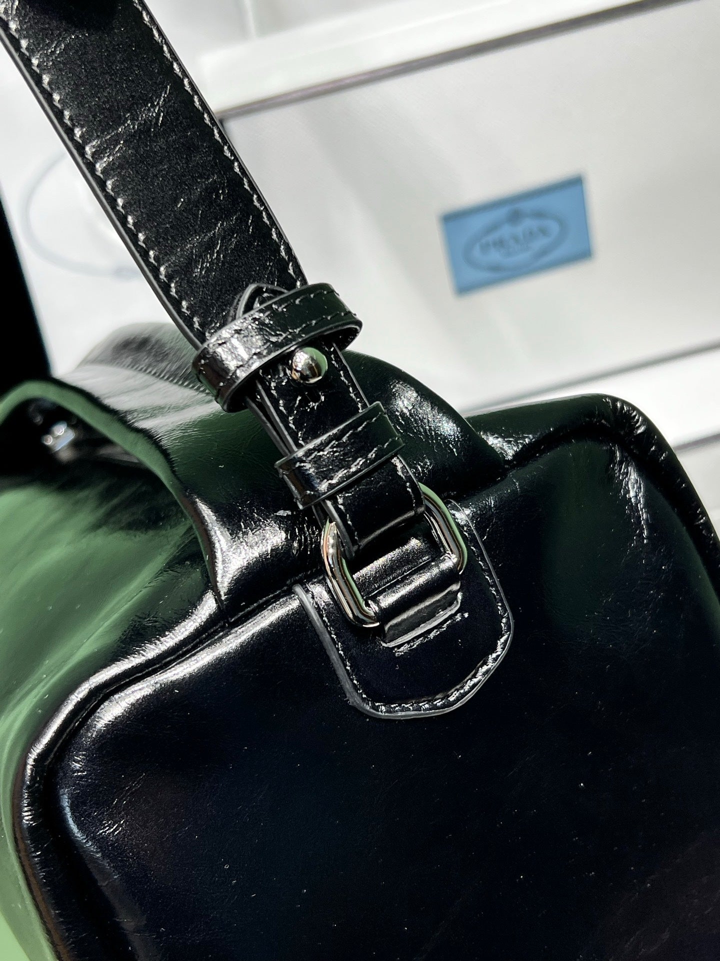 Prada leather shoulder bag