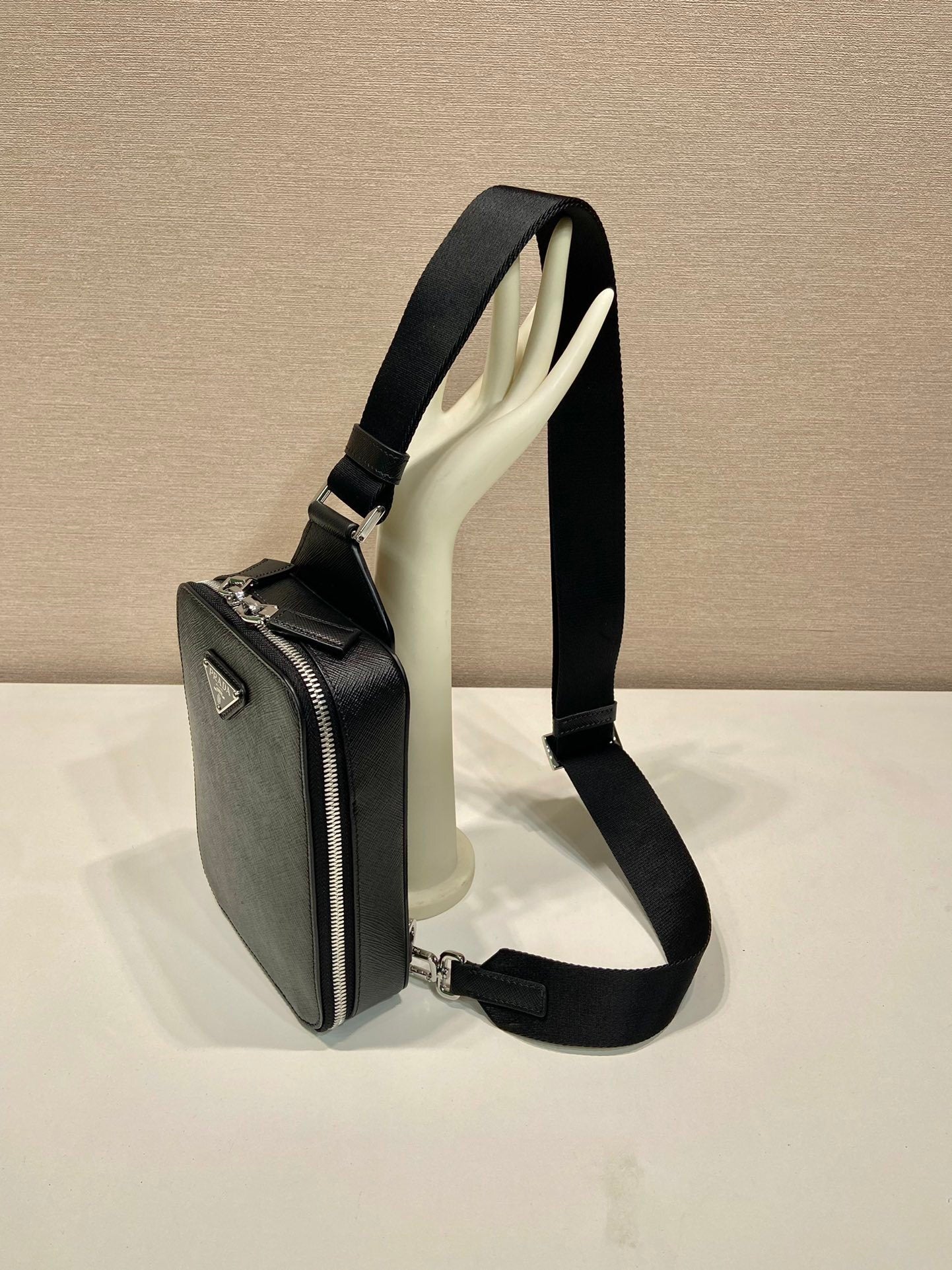 Prada Brique Saffiano leather bag