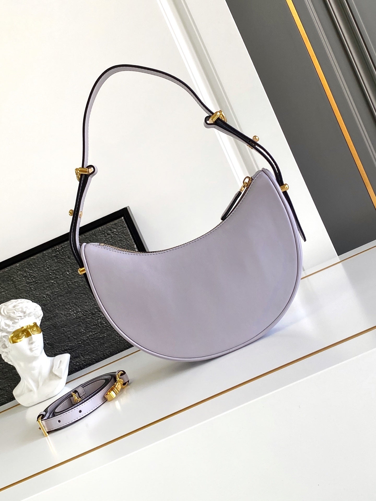 Prada Arqué small leather shoulder bag