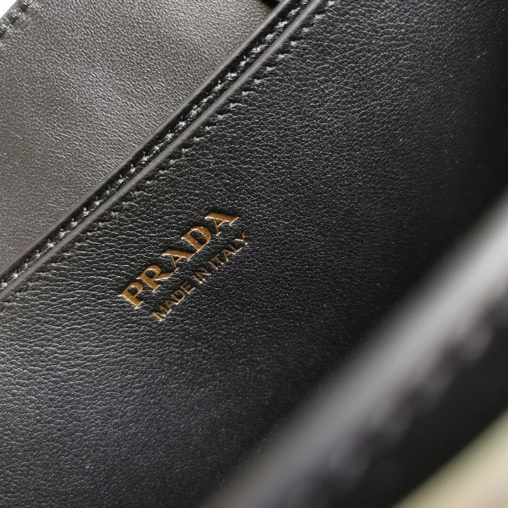 Prada Buckle small leather handbag with belt