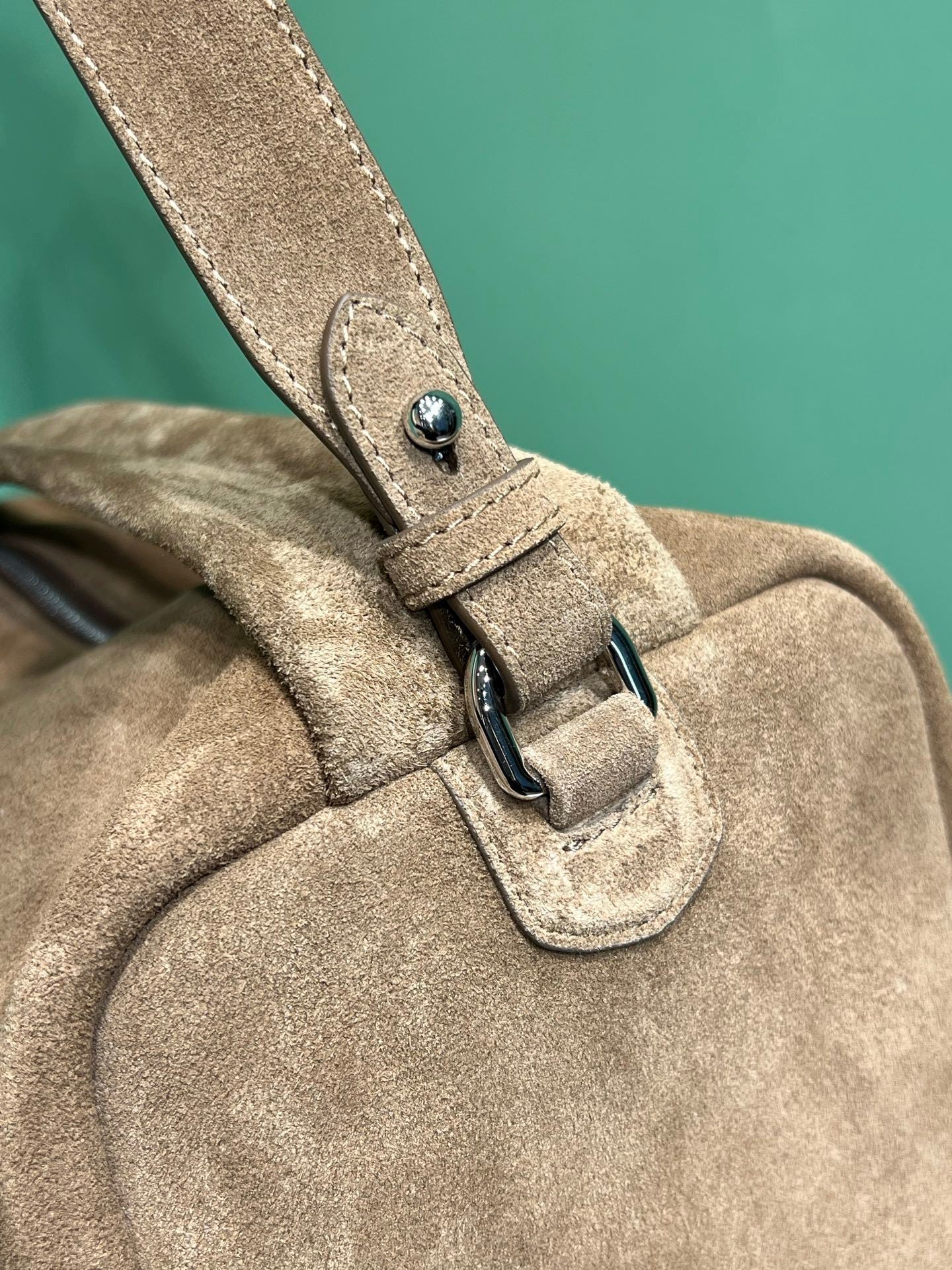 Prada suede shoulder bag