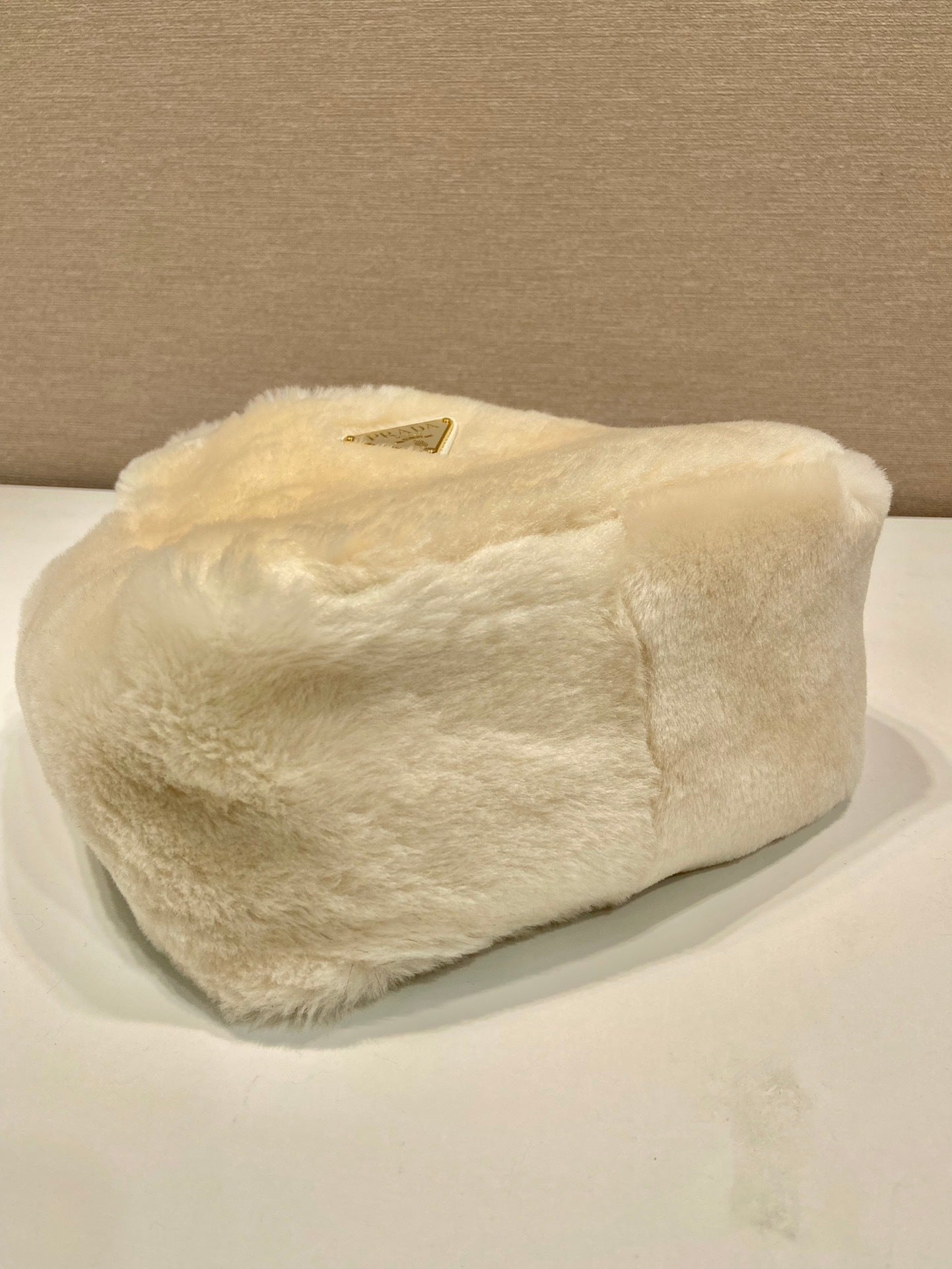 Prada shearling mini handbag