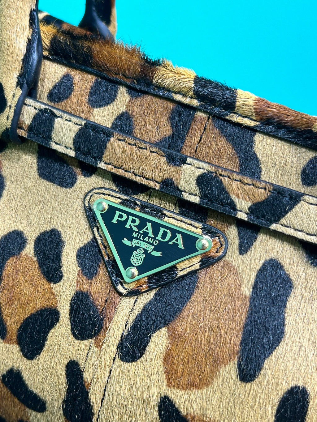 Prada Bonnie medium printed leather handbag