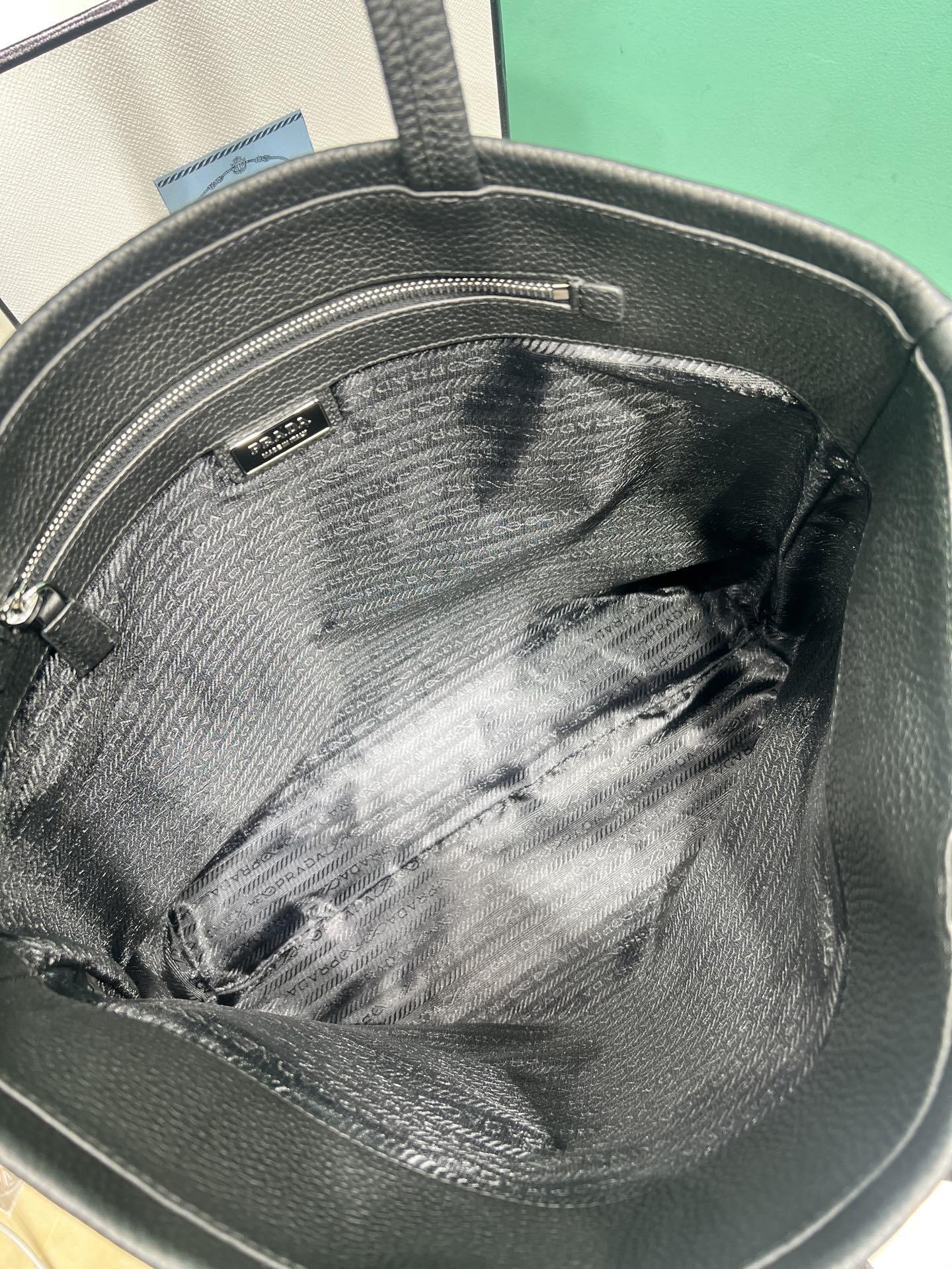 Prada leather tote bag