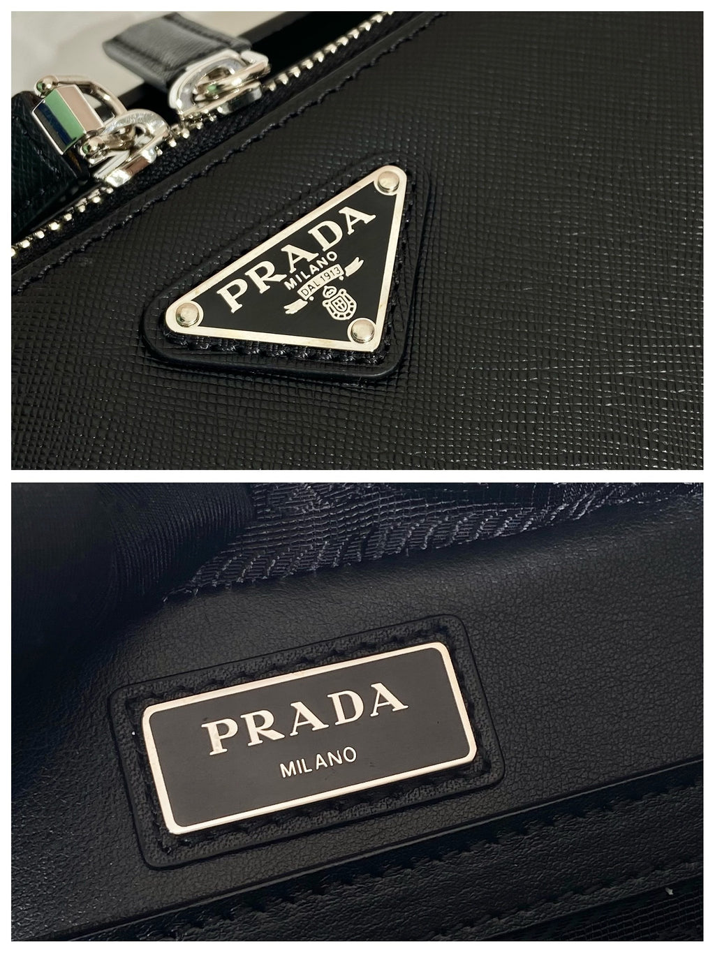Prada Brique medium Saffiano leather bag