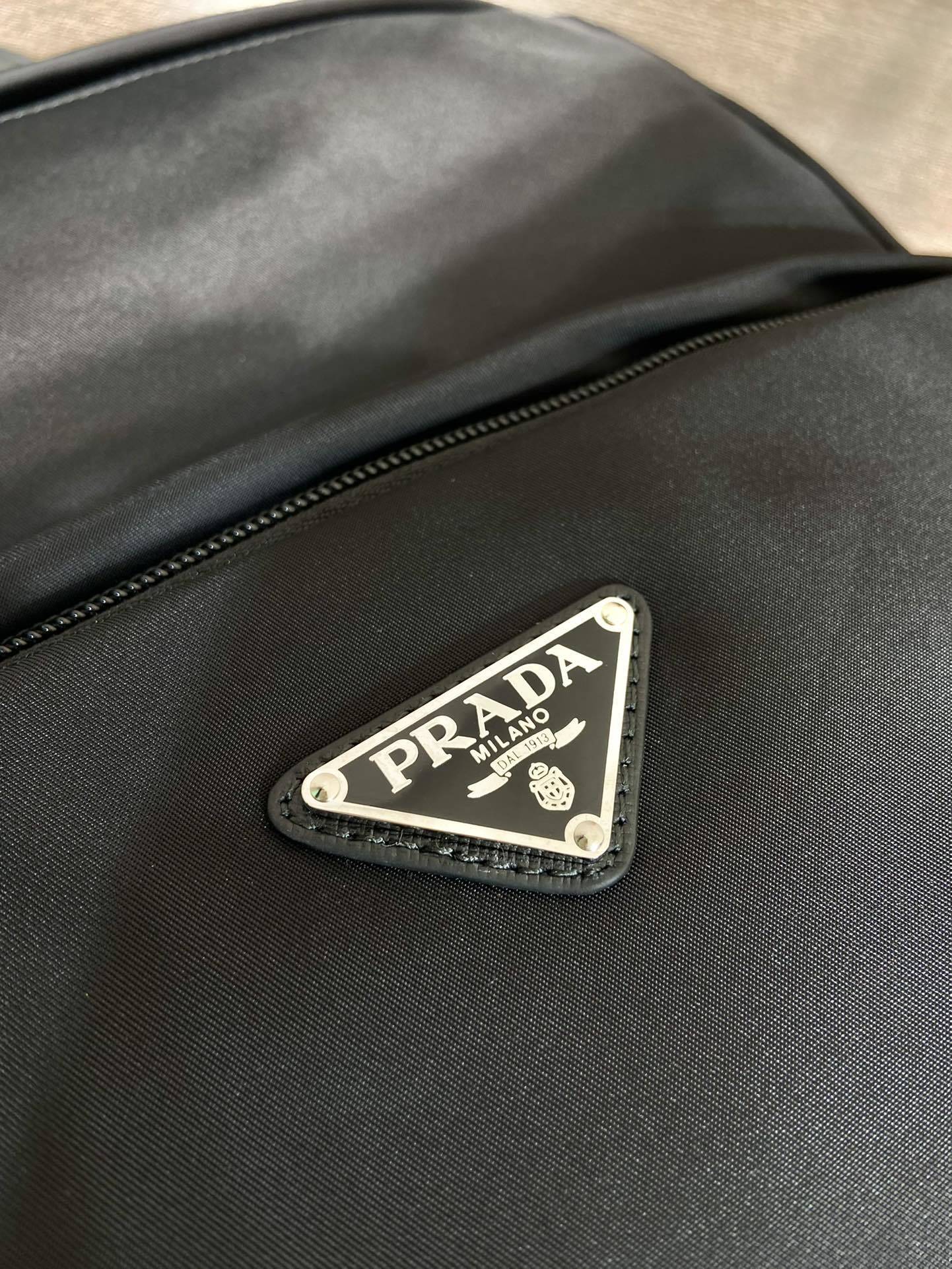 Prada Re-Nylon and Saffiano leather backpack