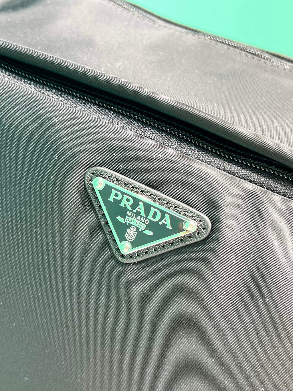 Prada large Re-Nylon and Saffiano leather shoulder bag