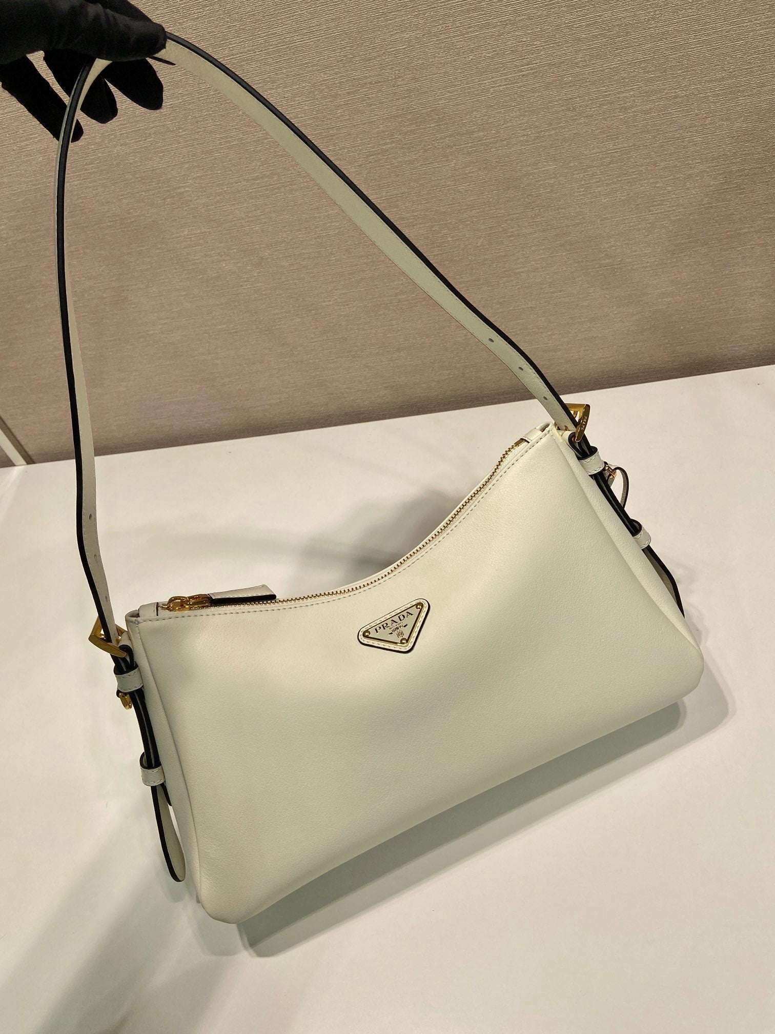 Prada Aimee medium leather shoulder bag