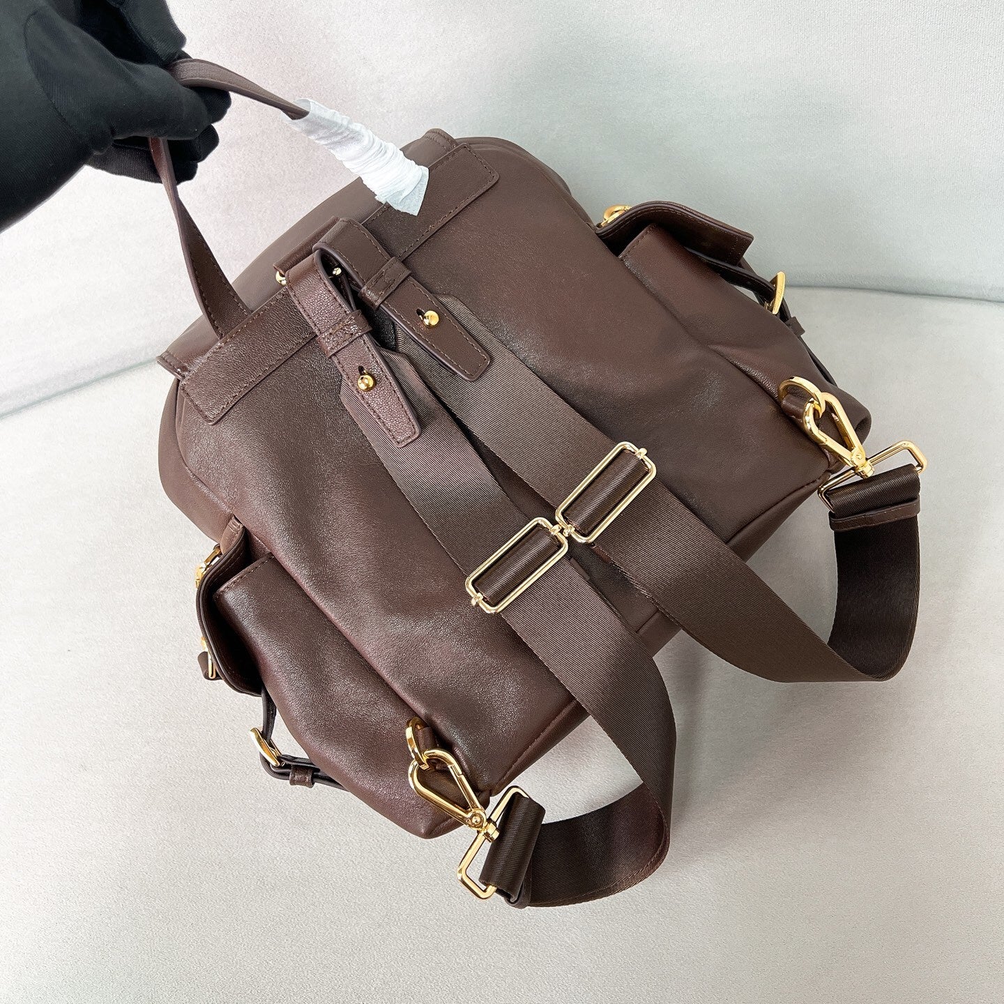 Prada Explore medium nappa leather backpack