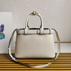 Prada Buckle small leather handbag with belt