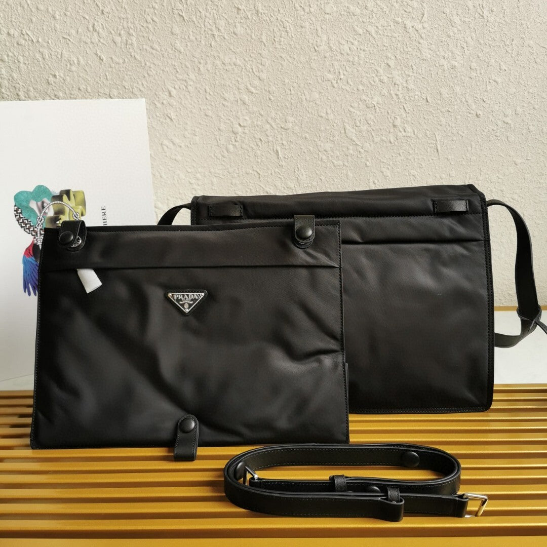Prada Traveller large padded Re-Nylon shoulder bag