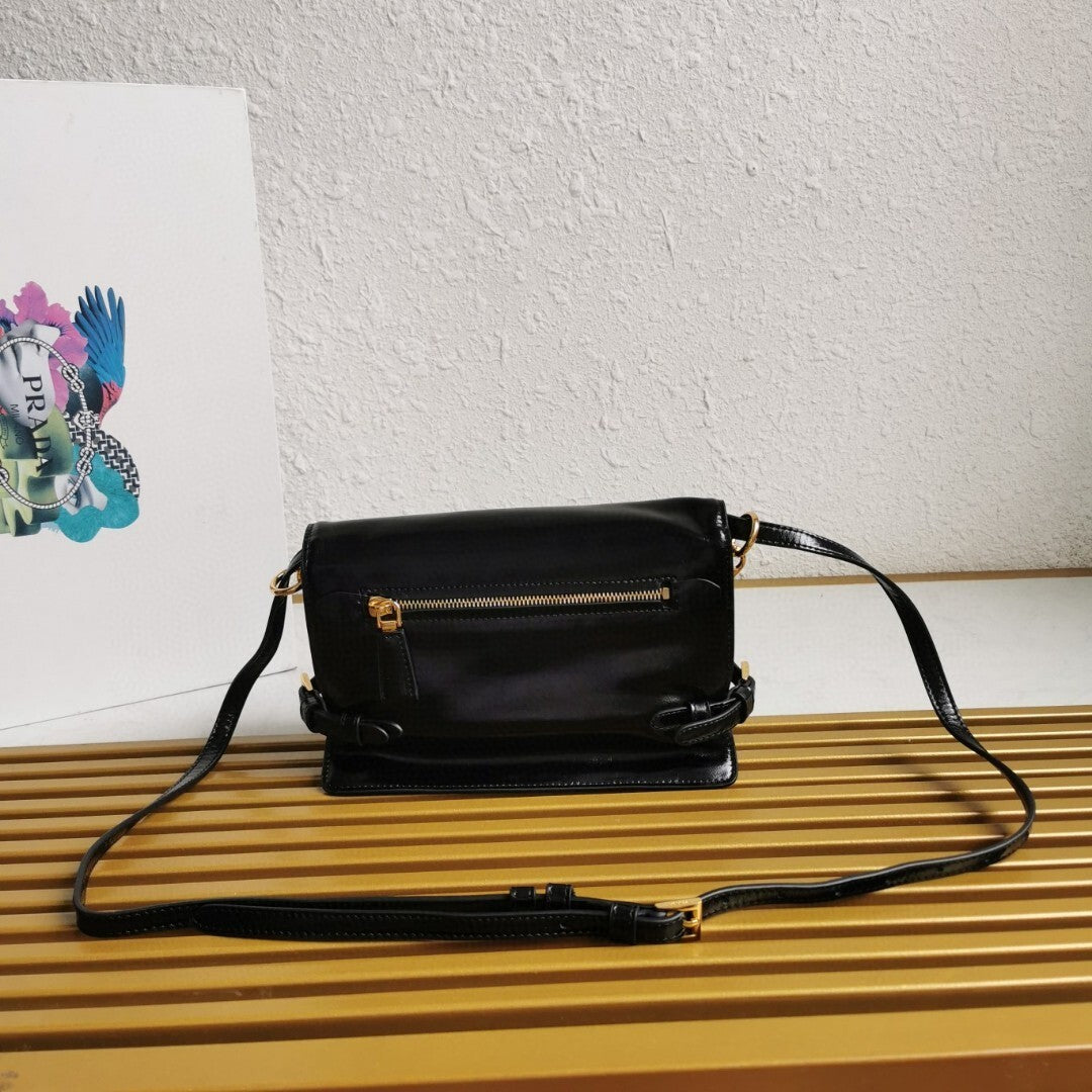 Prada leather shoulder bag
