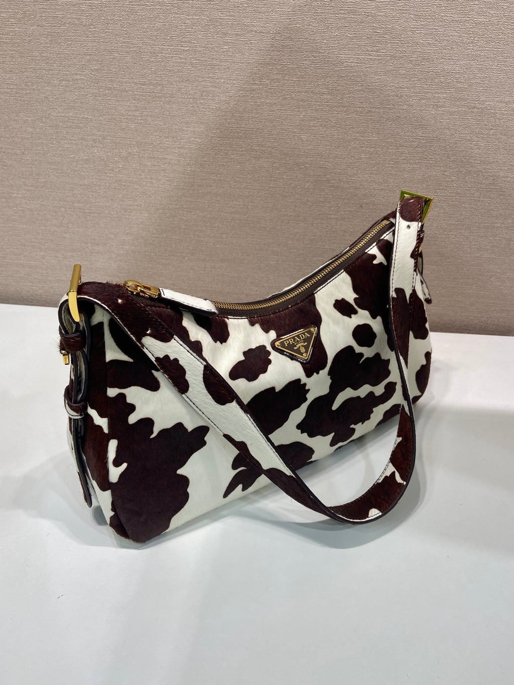 Prada Aimèe medium printed leather shoulder bag