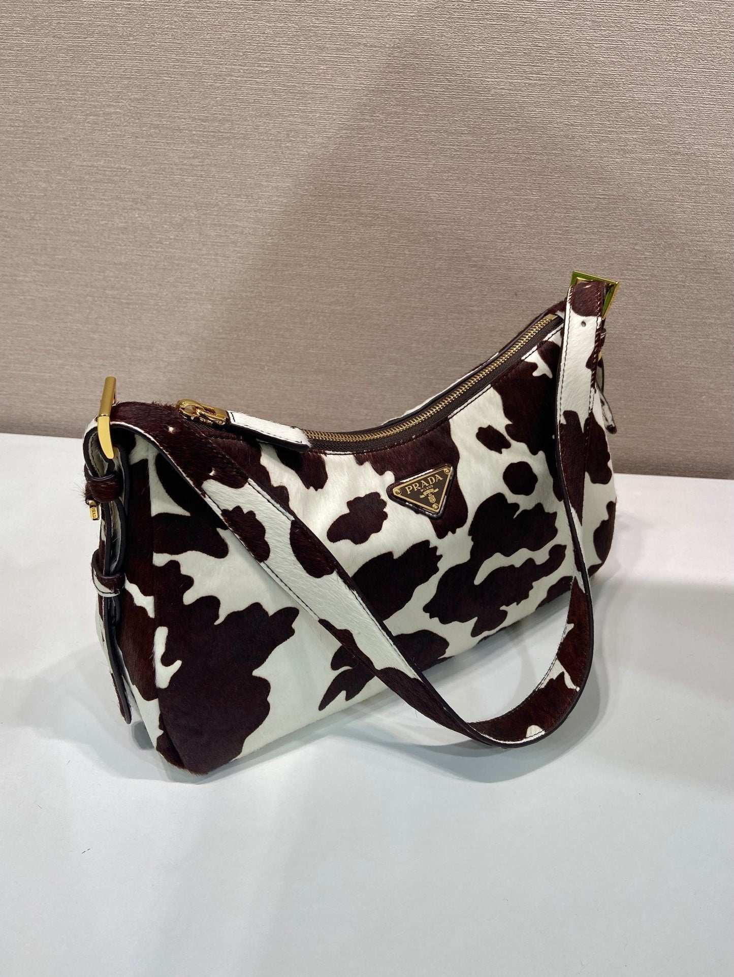 Prada Aimèe medium printed leather shoulder bag