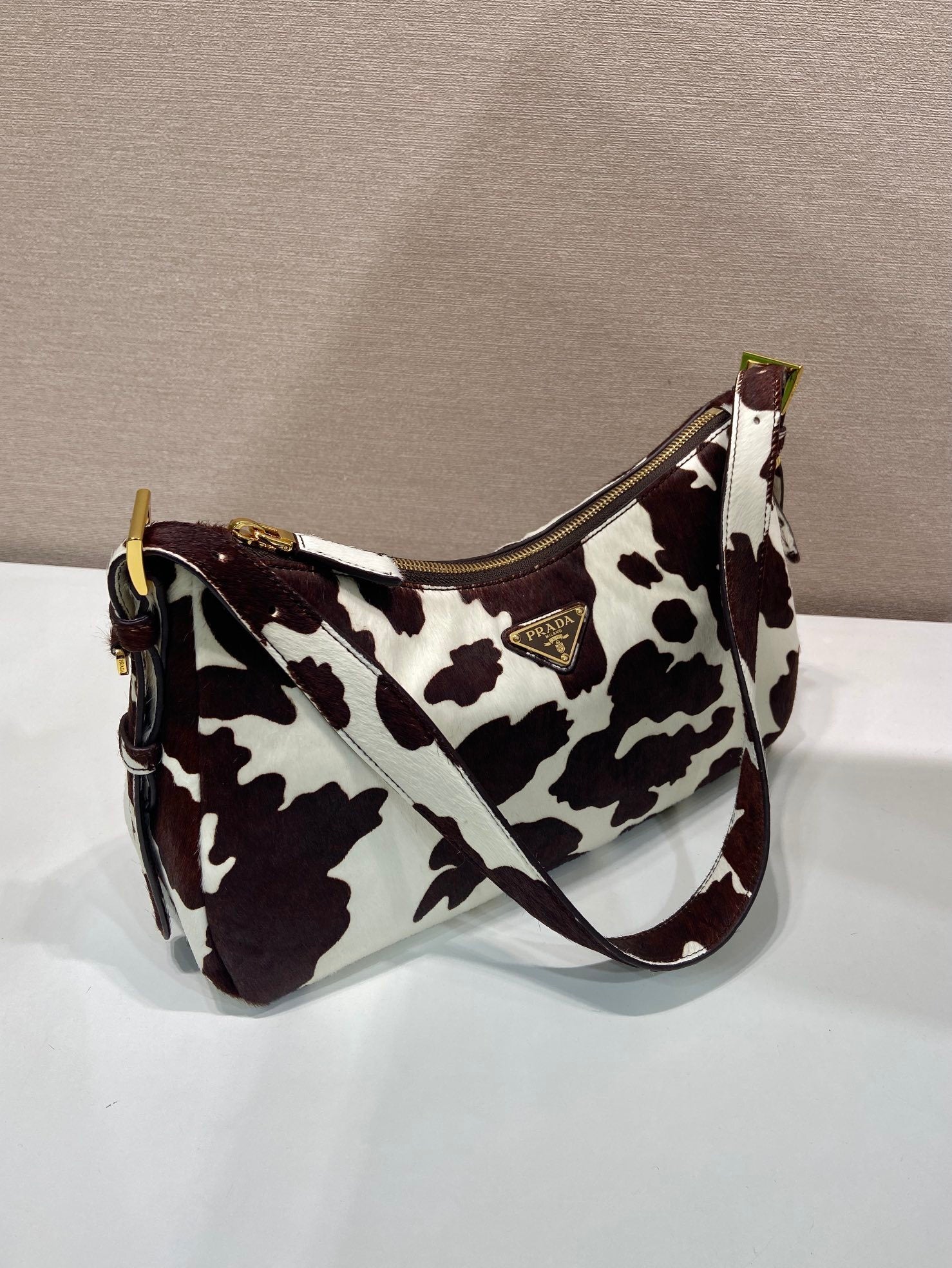 Prada Aimèe medium printed leather shoulder bag