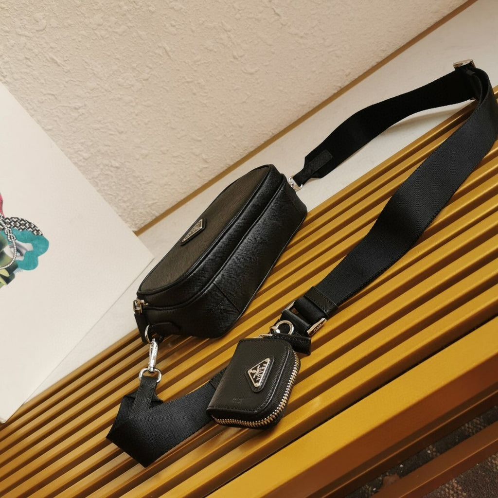 Prada saffiano leather shoulder bag