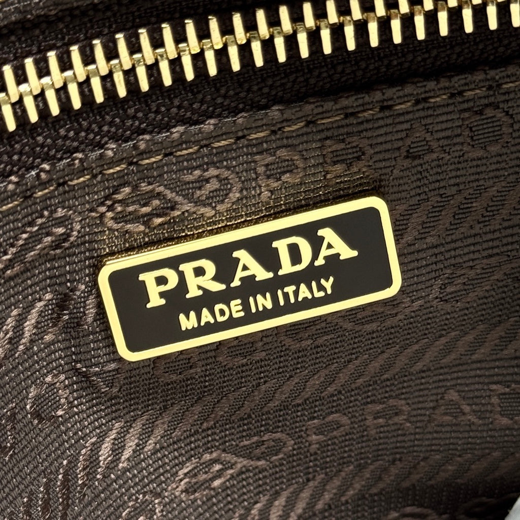 Prada Bonnie small suede shoulder bag