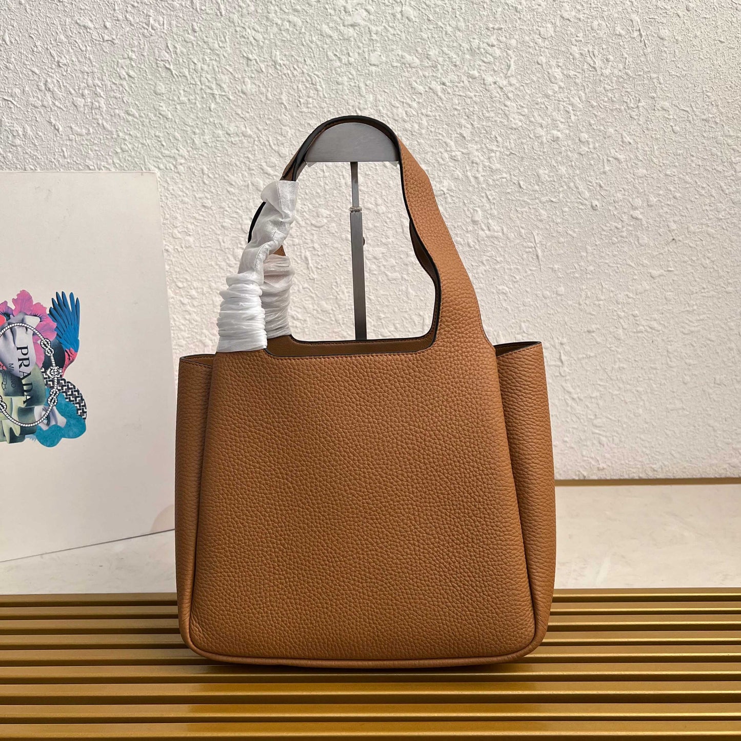 Prada small leather tote bag