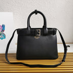 Prada Buckle small leather handbag with belt