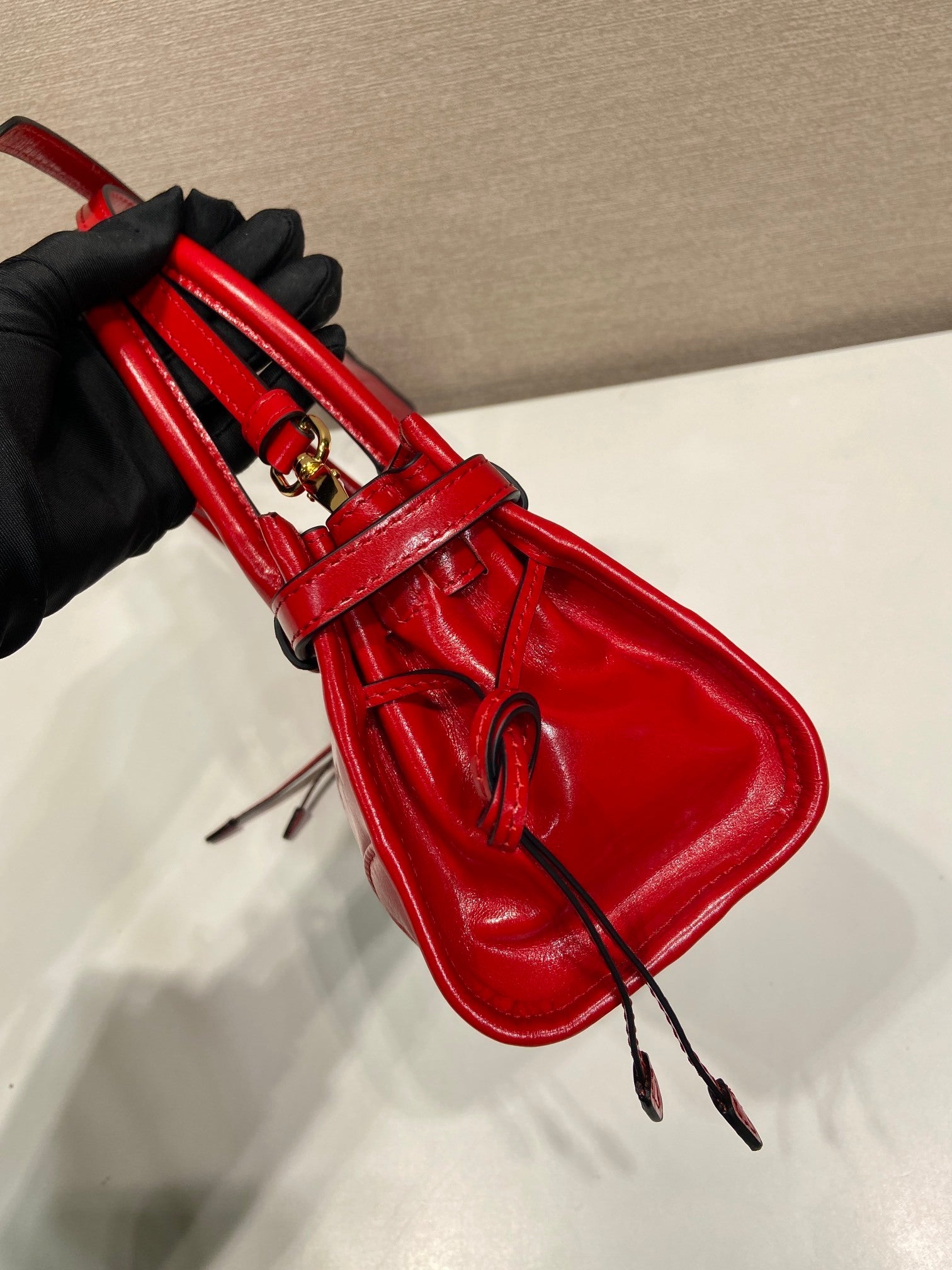 Prada Bonnie leather mini handbag