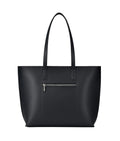 Black long handle tote bag