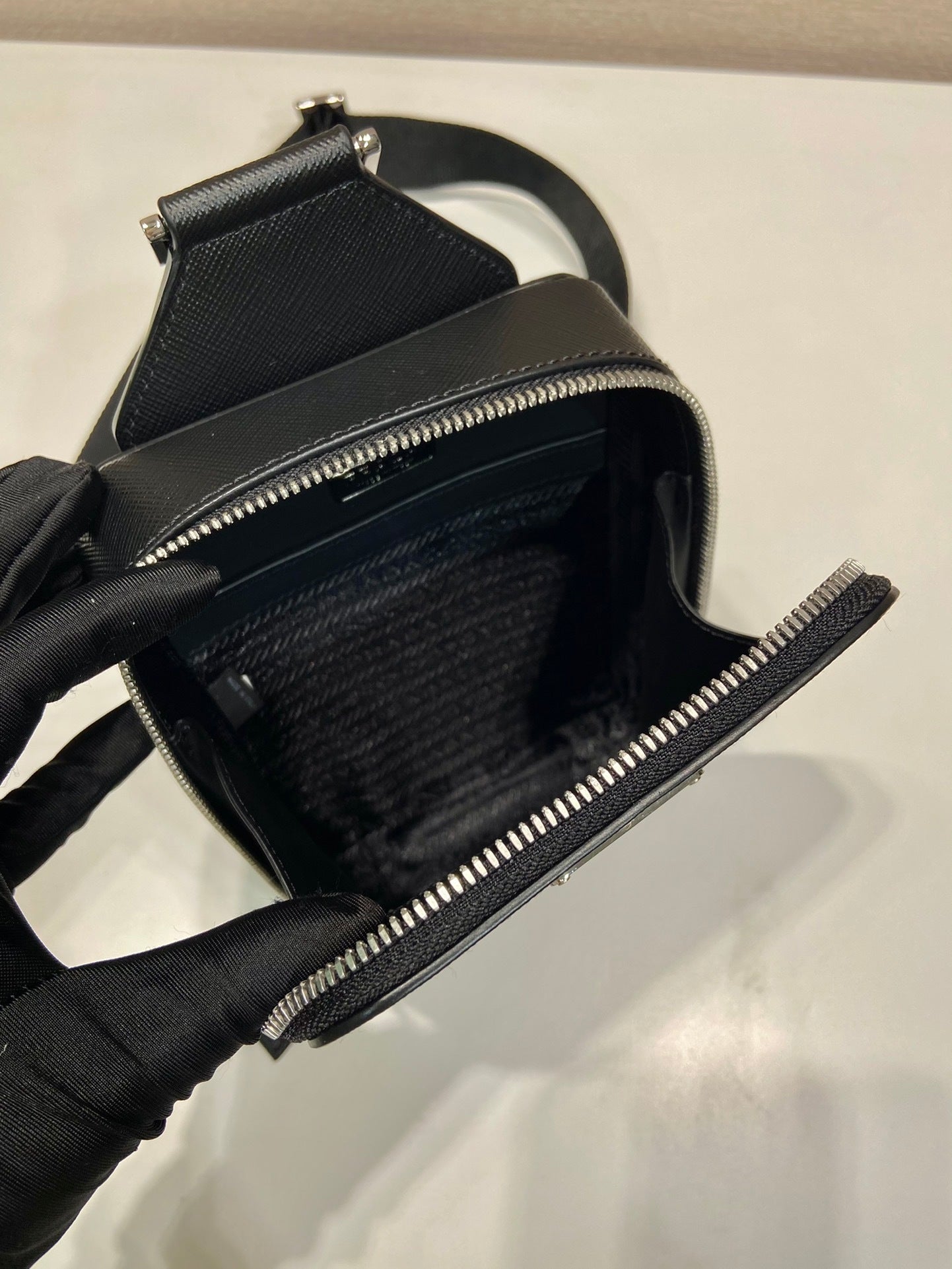Prada Brique Saffiano leather bag