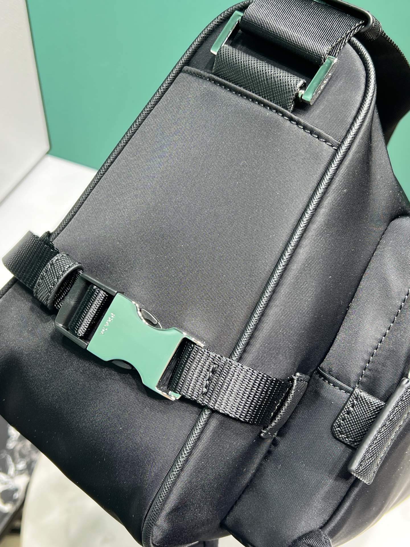 Prada large Re-Nylon and Saffiano leather shoulder bag