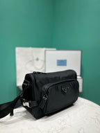 Prada medium Re-Nylon and Saffiano leather shoulder bag