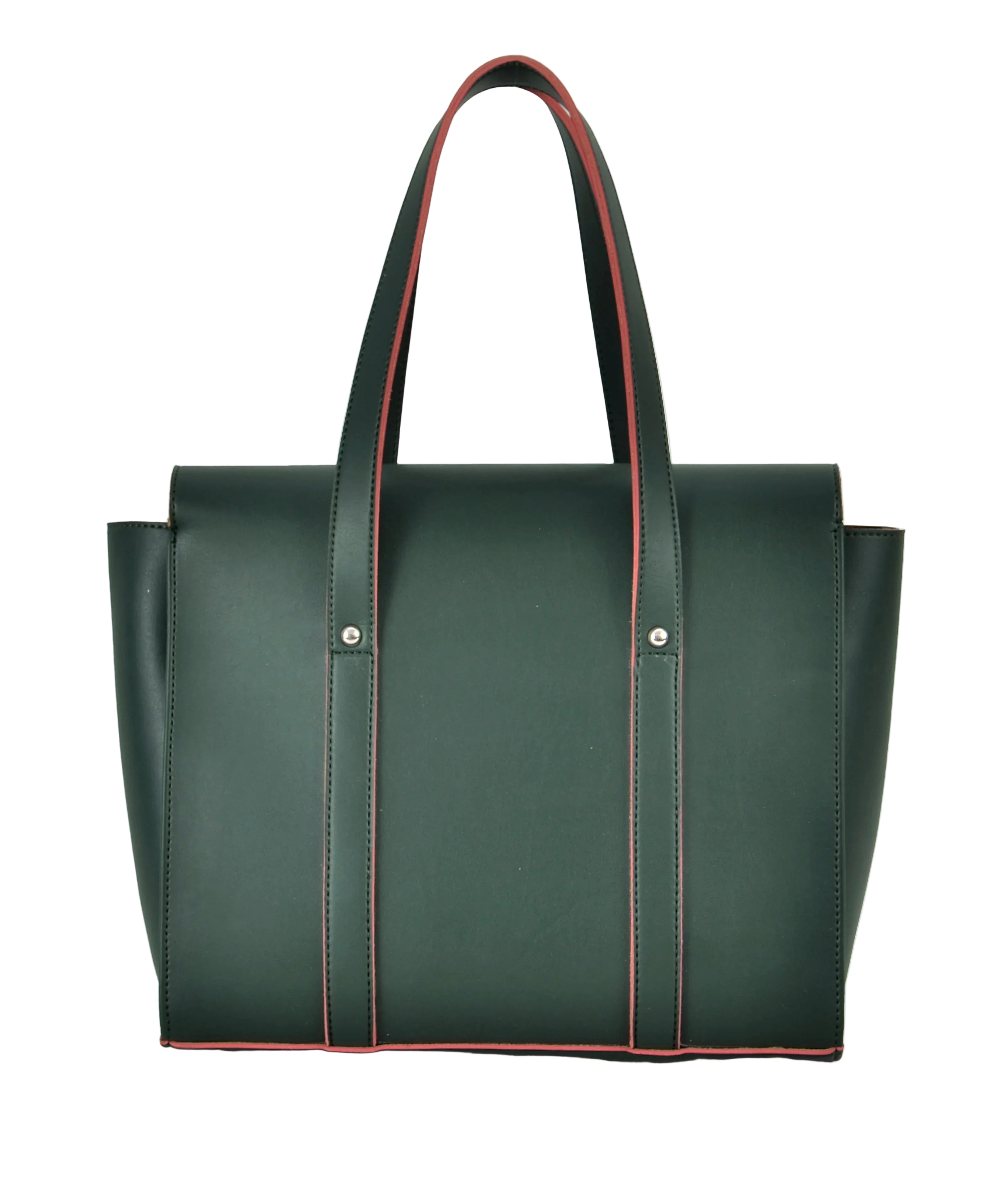 Army green carry-all satchel bag