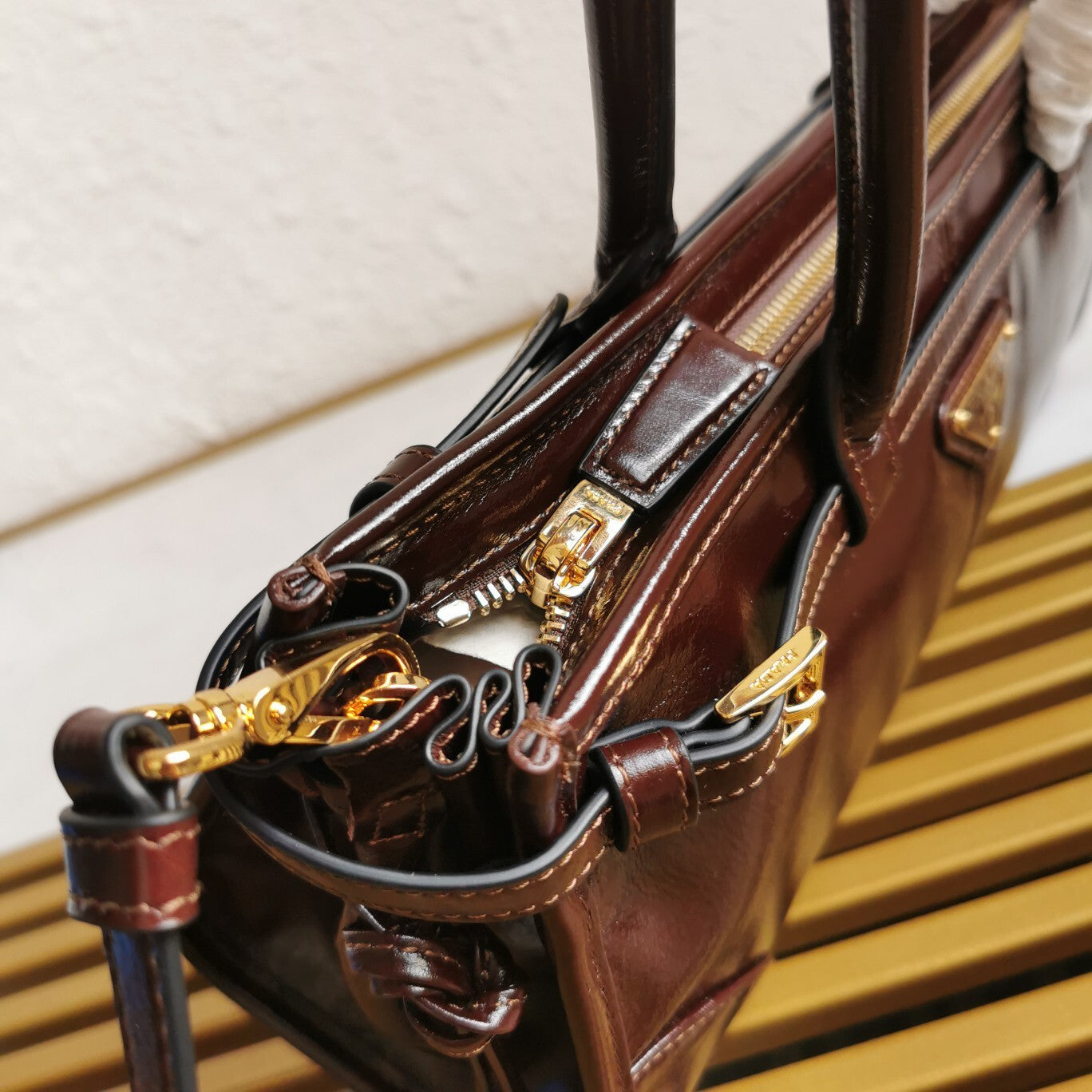 Prada Bonnie medium leather handbag