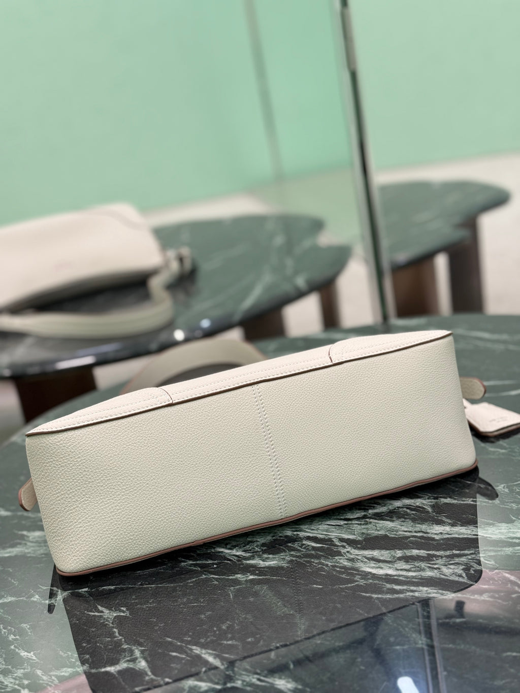 Prada Aimee large leather shoulder bag