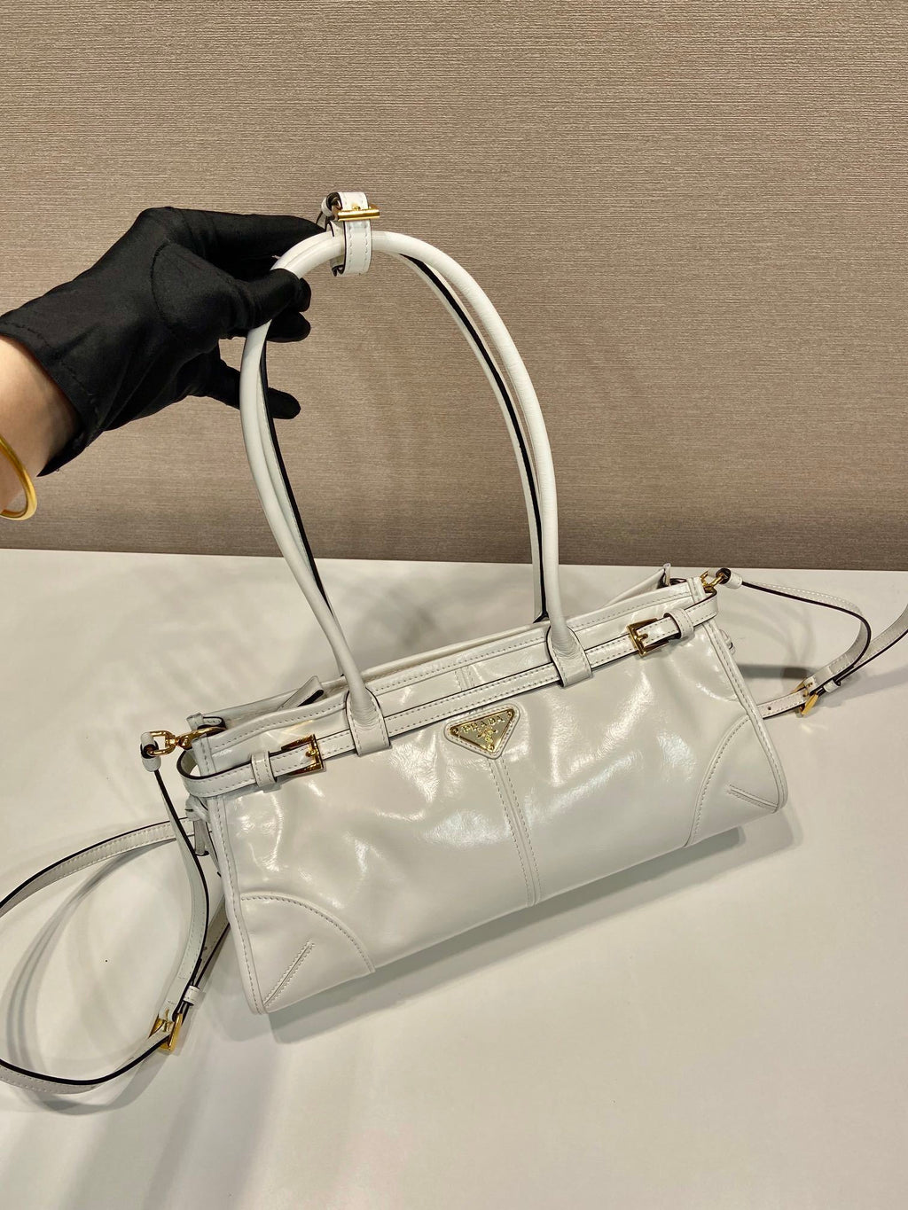 Prada Bonnie medium leather handbag