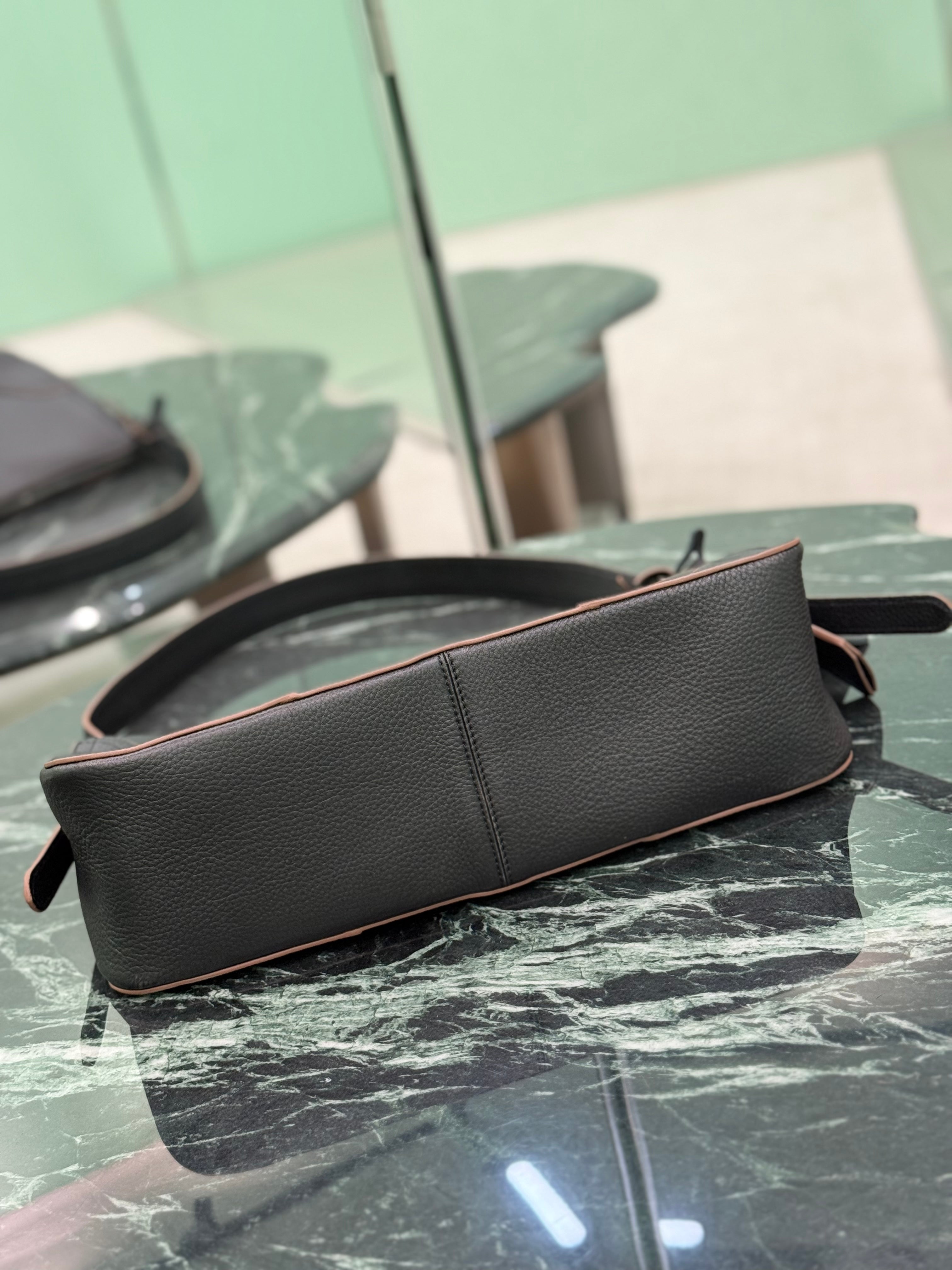 Prada Aimee large leather shoulder bag