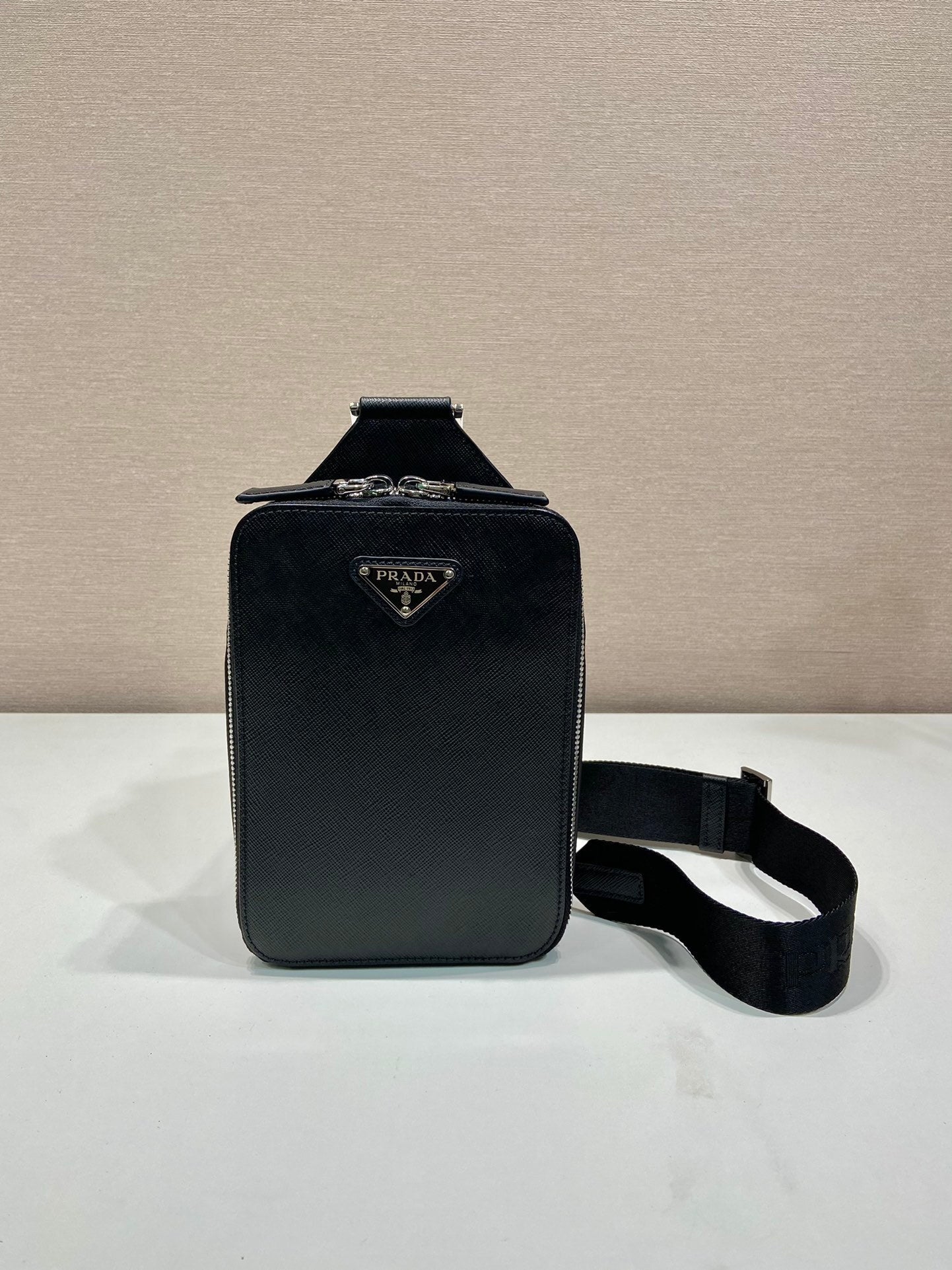 Prada Brique Saffiano leather bag